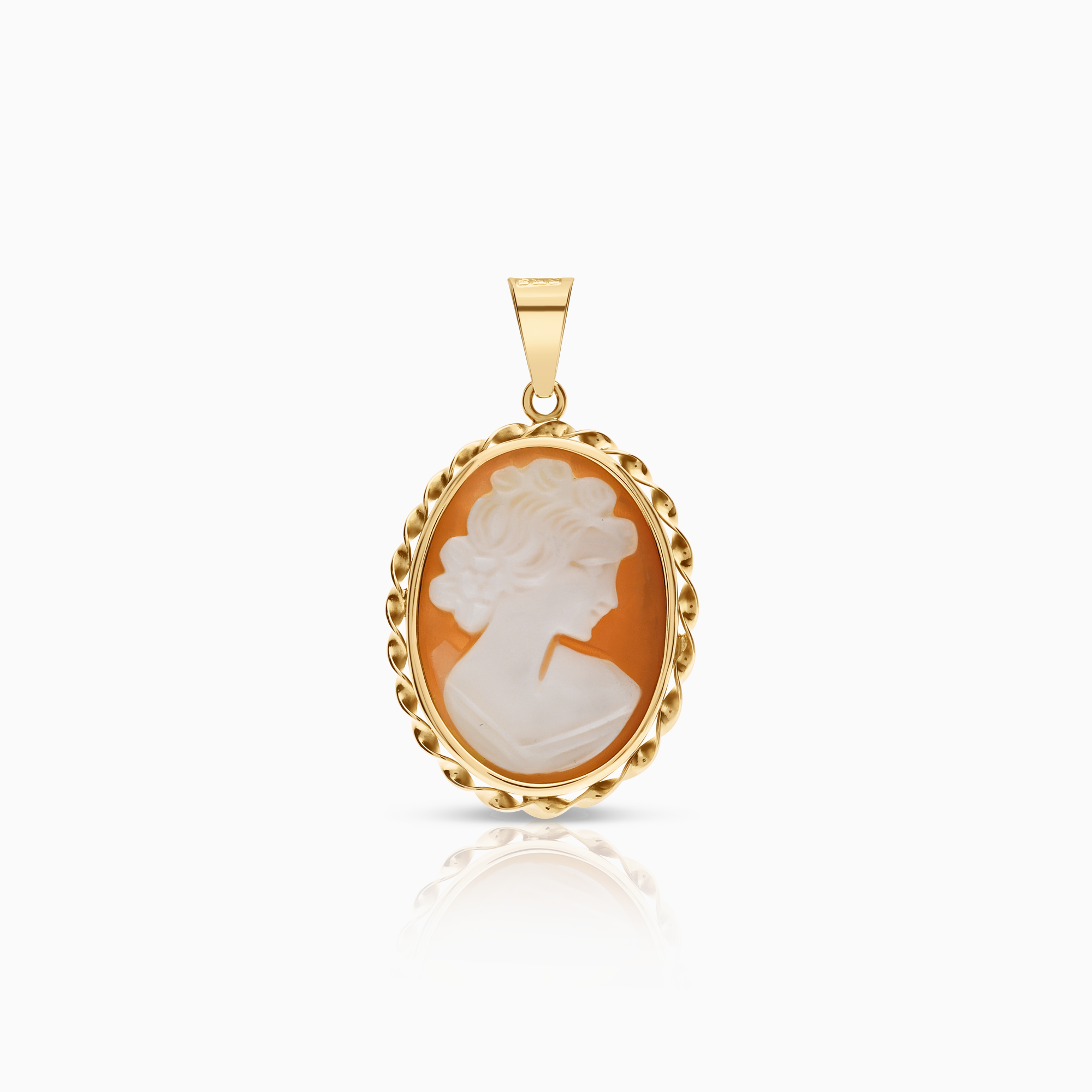 Caméhänge 2,65g 18K guld