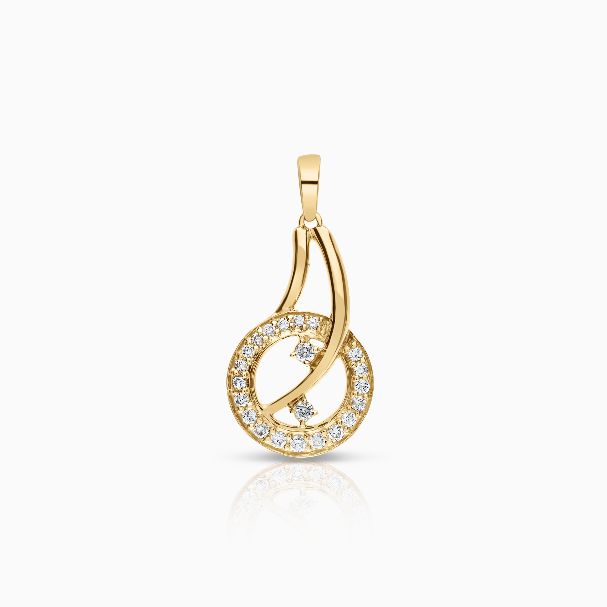 Diamantanheng 0,31ct 18K gull