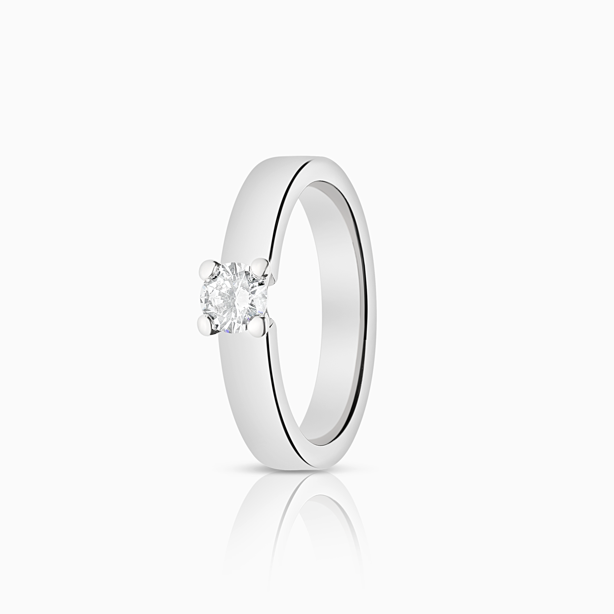 Solitär ring 0,32ct 18K vitguld