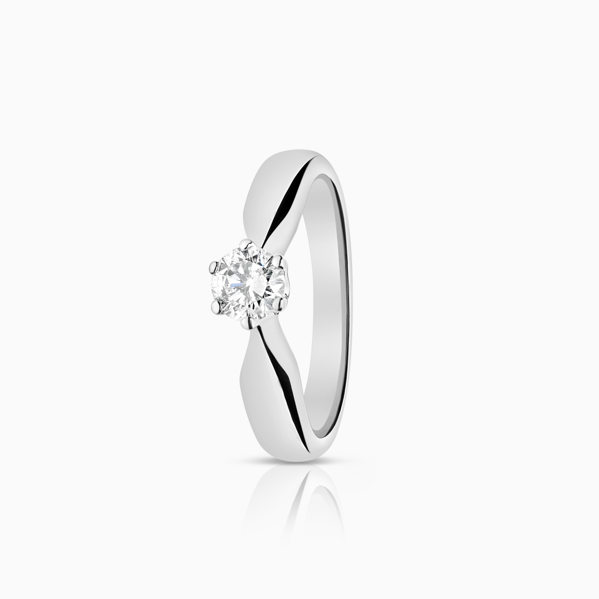 Solitärring 0,32ct 18K vitguld