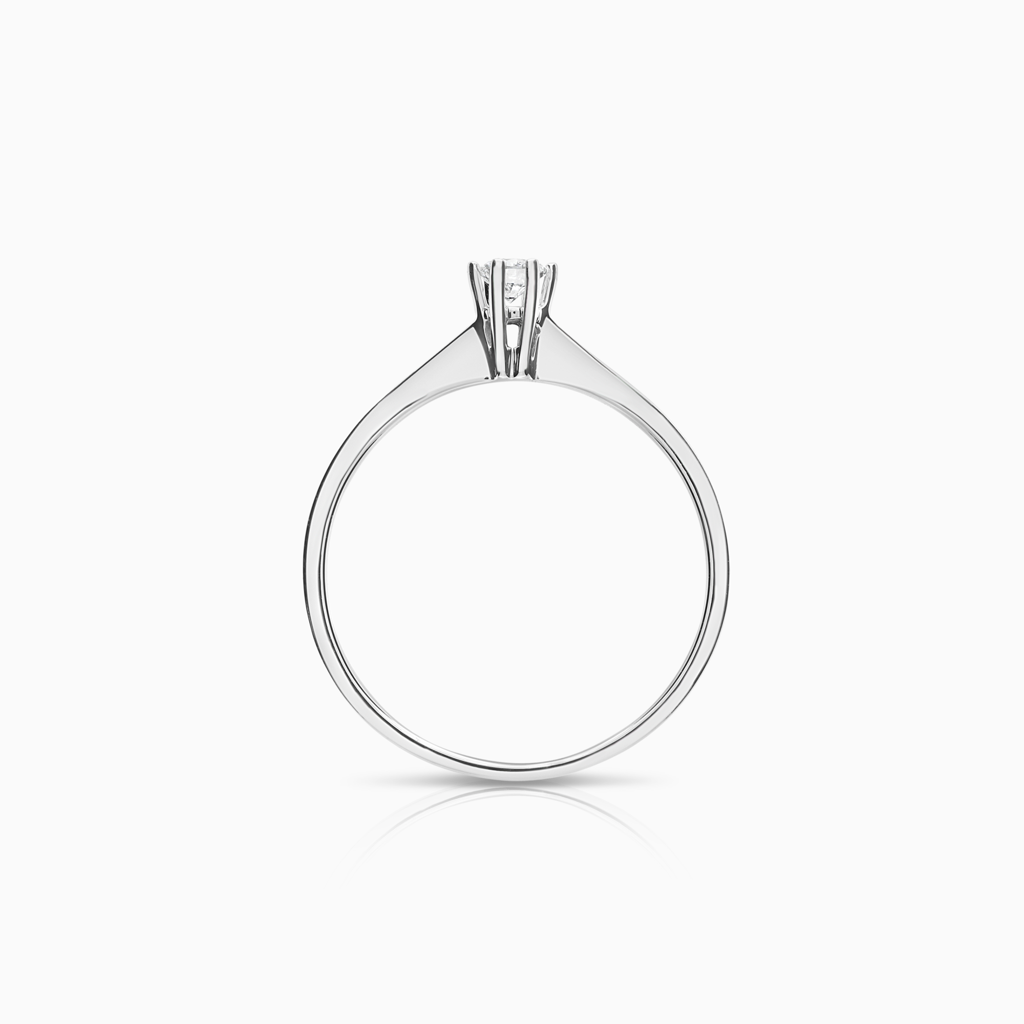 Solitärring 0,15ct 18K vitguld