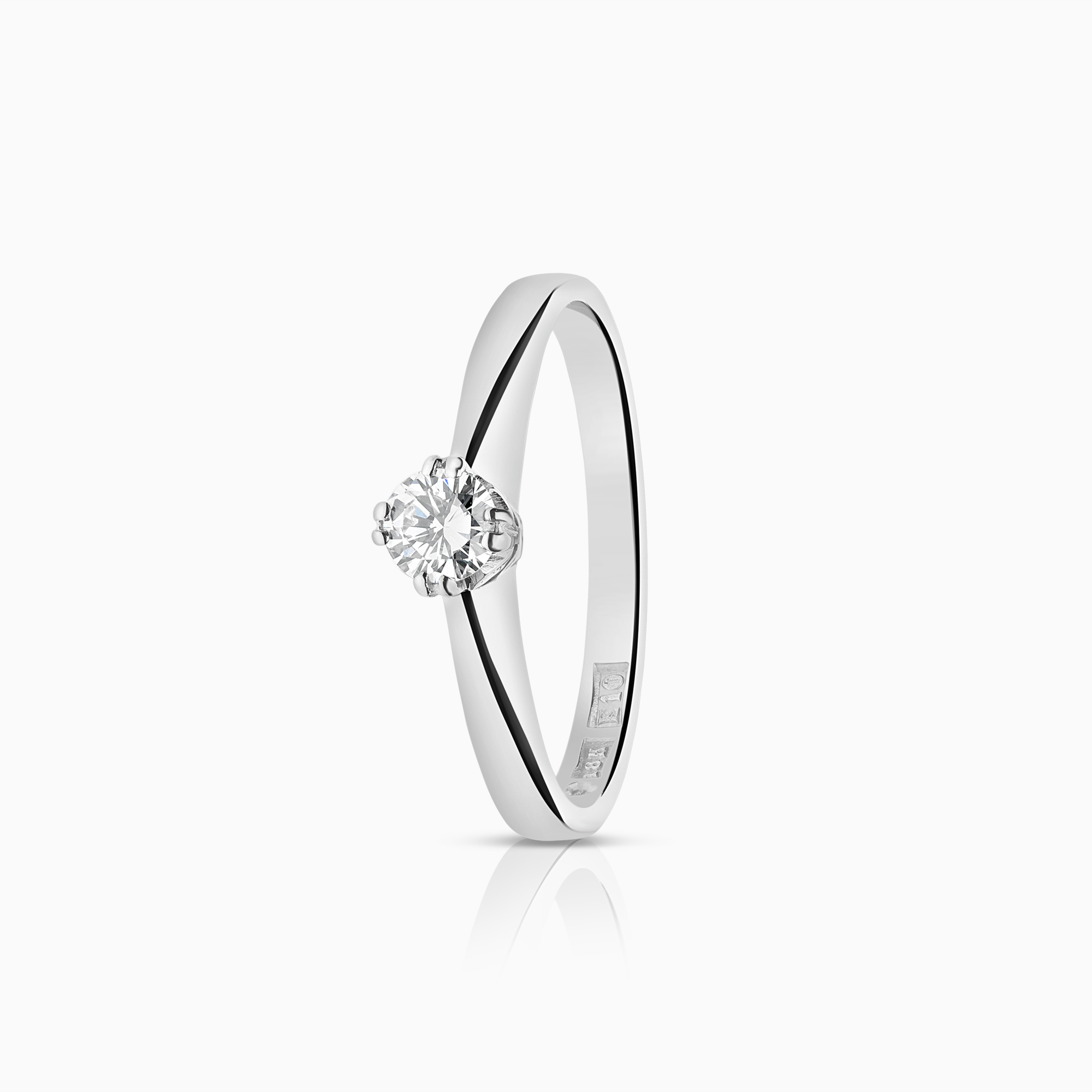 Solitärring 0,22ct 18K vitguld