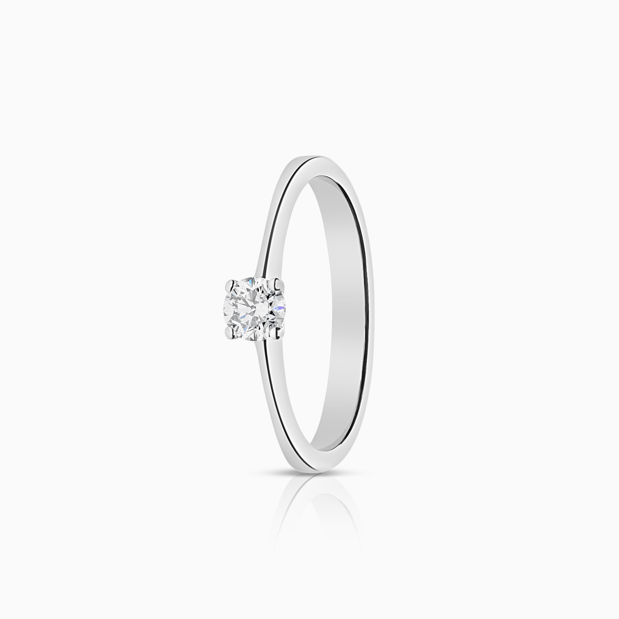 Solitärring 0,21ct 18K vitguld