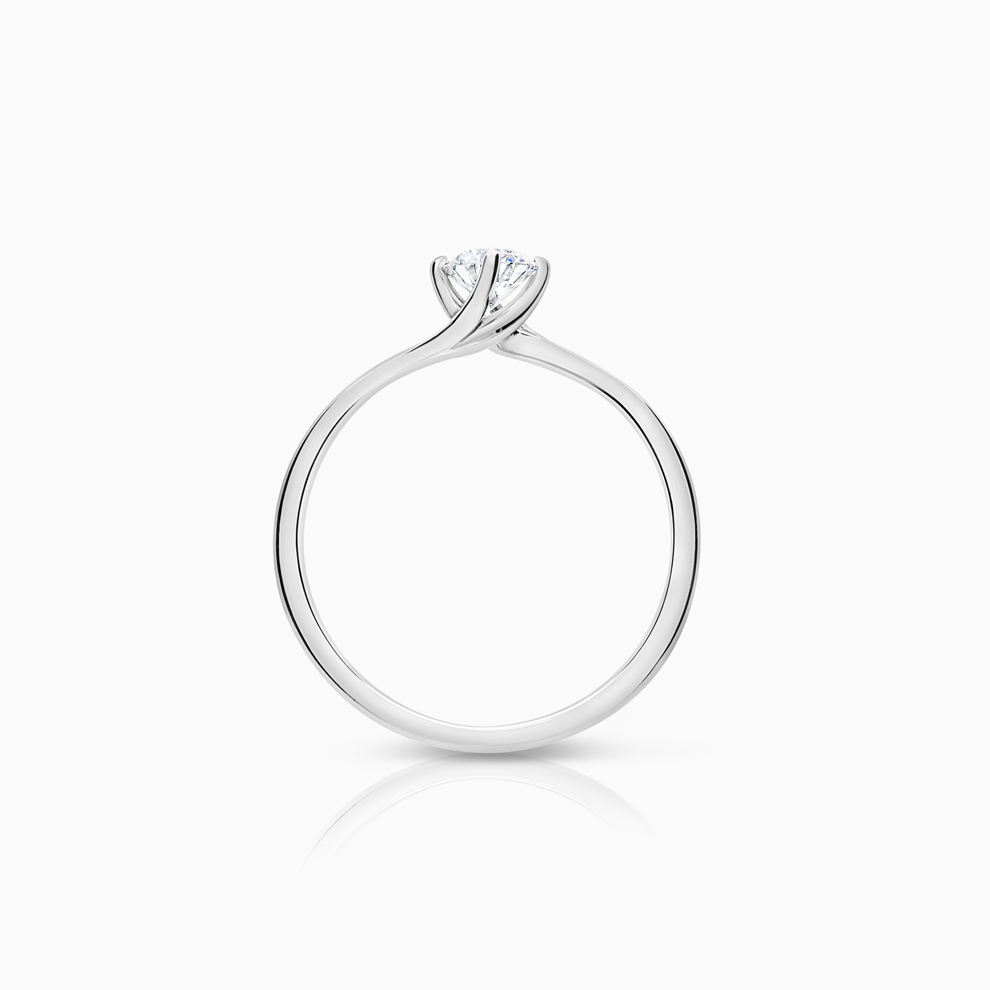 Solitärring 0,32ct Platina 950