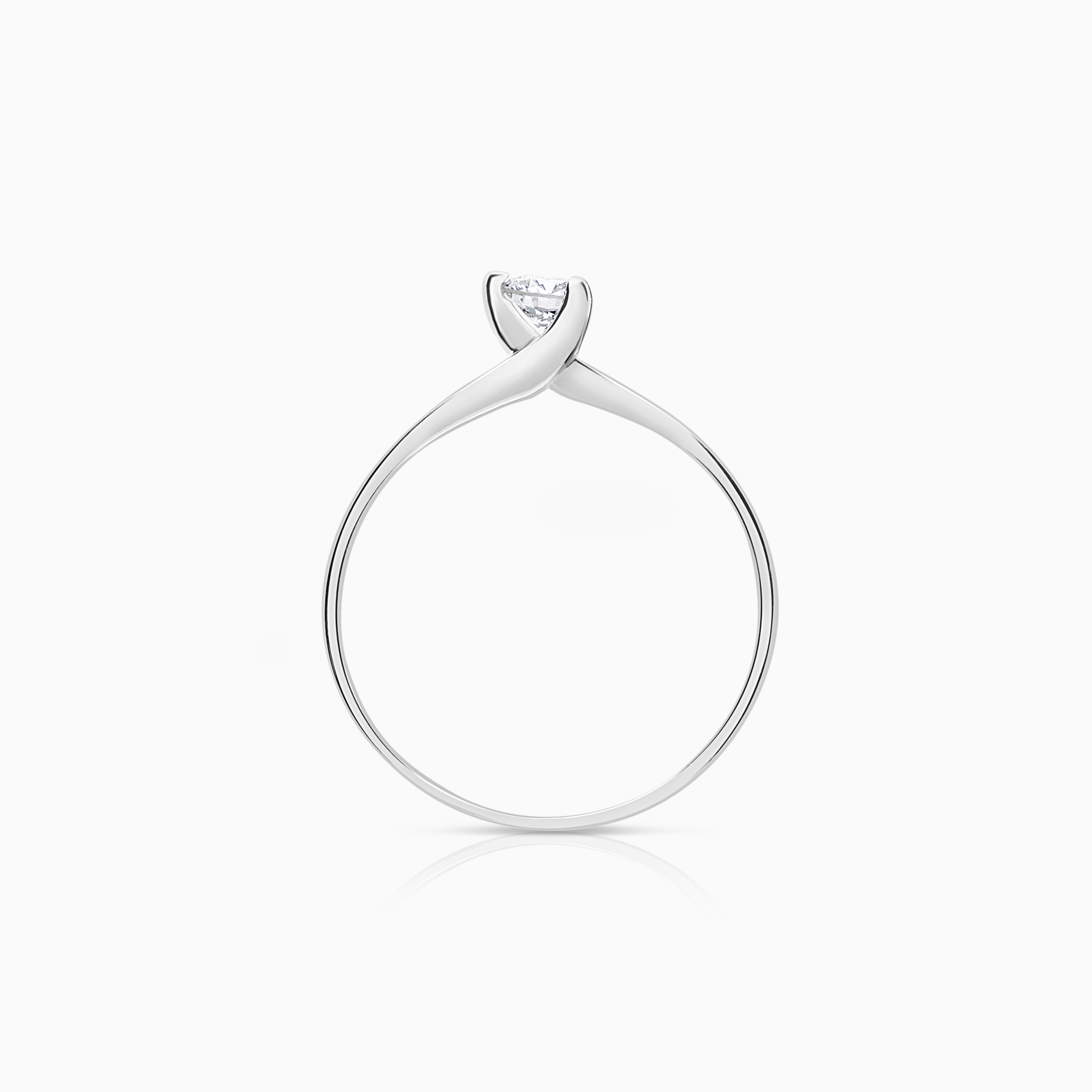 Solitärring 0,14ct 18K vitguld