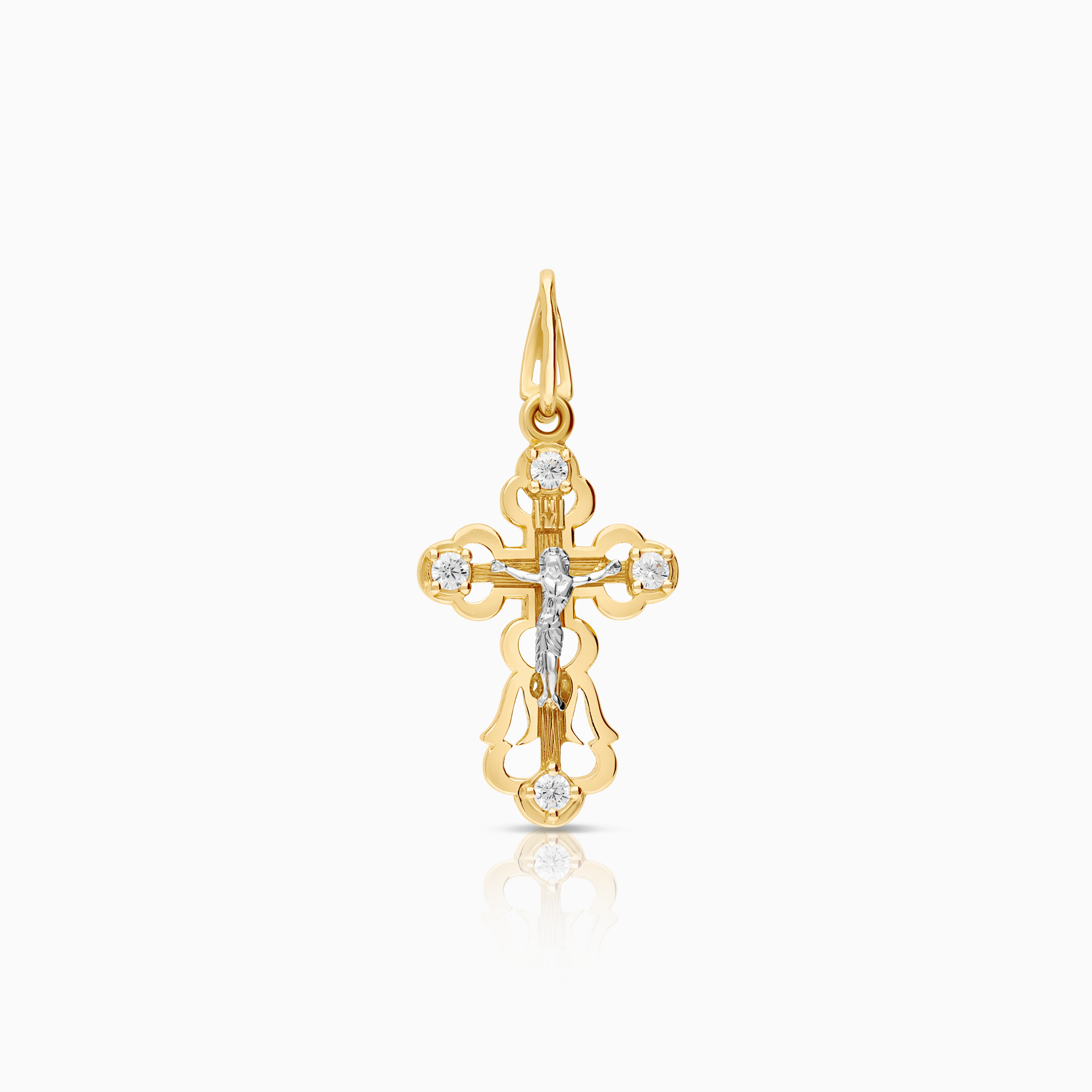 Hängsmycke med cubic zirconia 1,59g 14K guld