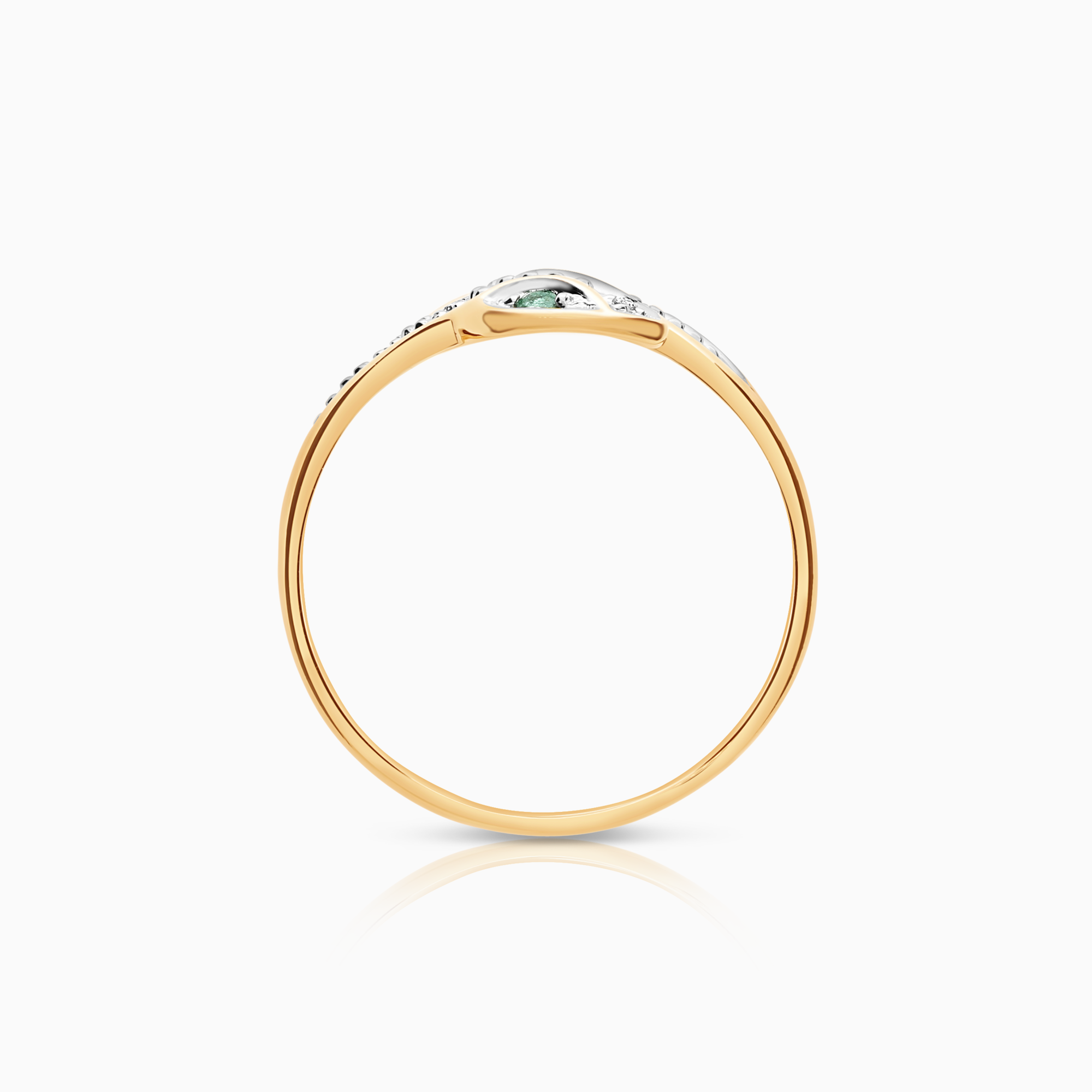 Gold ring 0.01ct 18K gold
