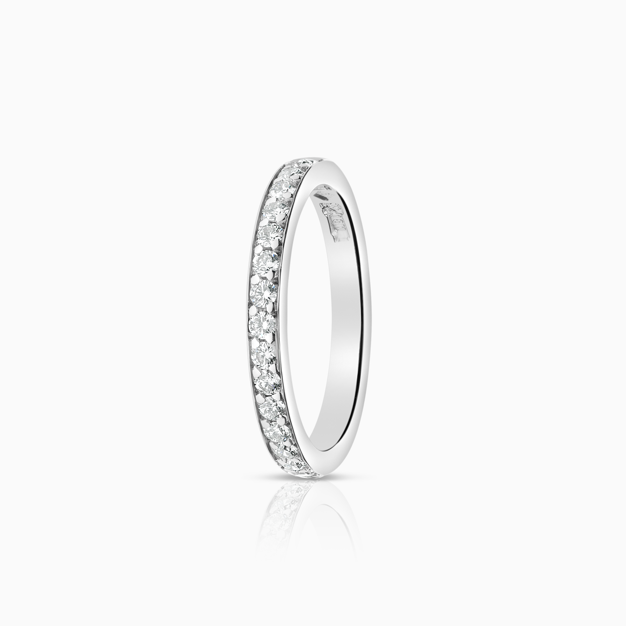 Alliansring 0,32ct 18K vitguld