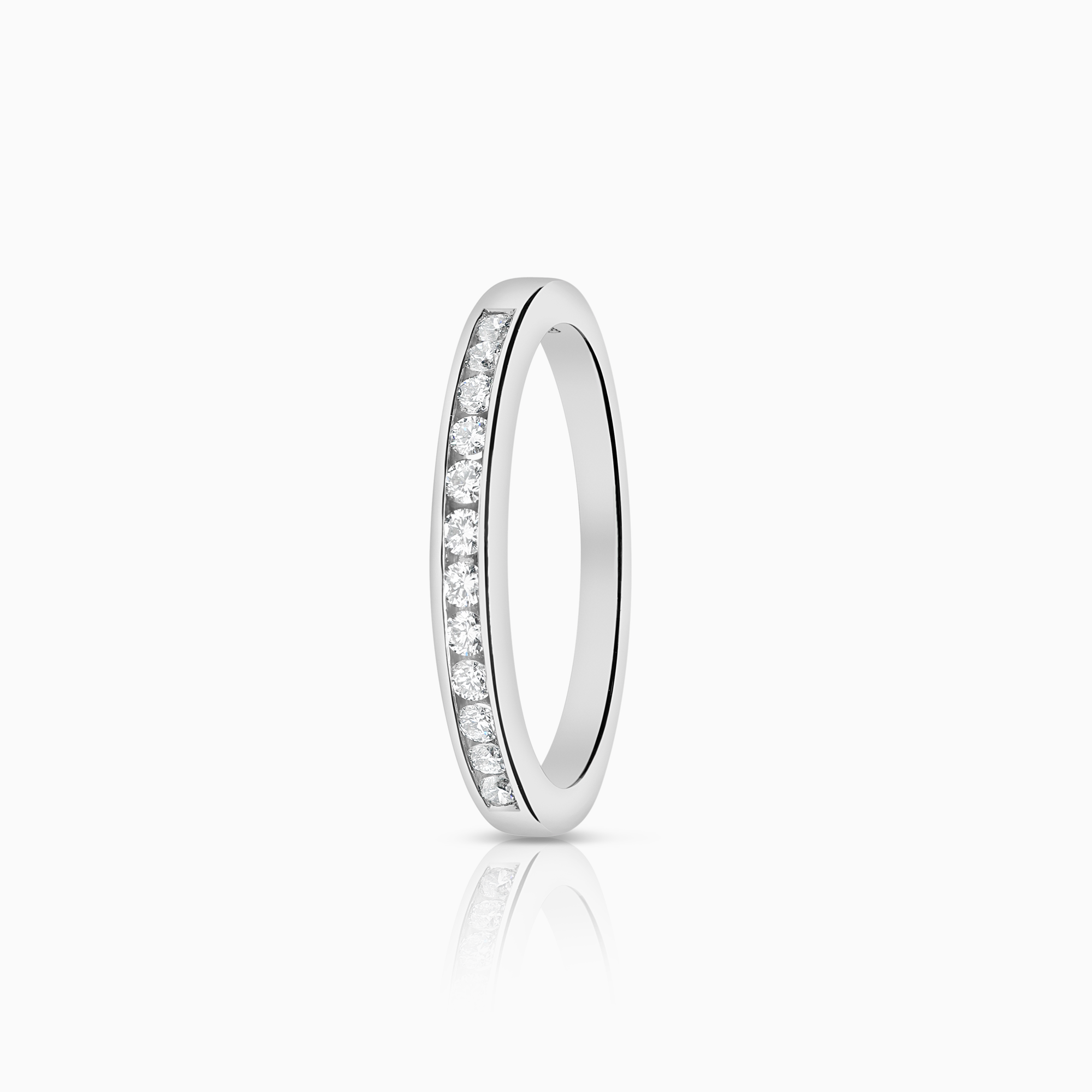 Alliansring 0,25ct 18K vitguld