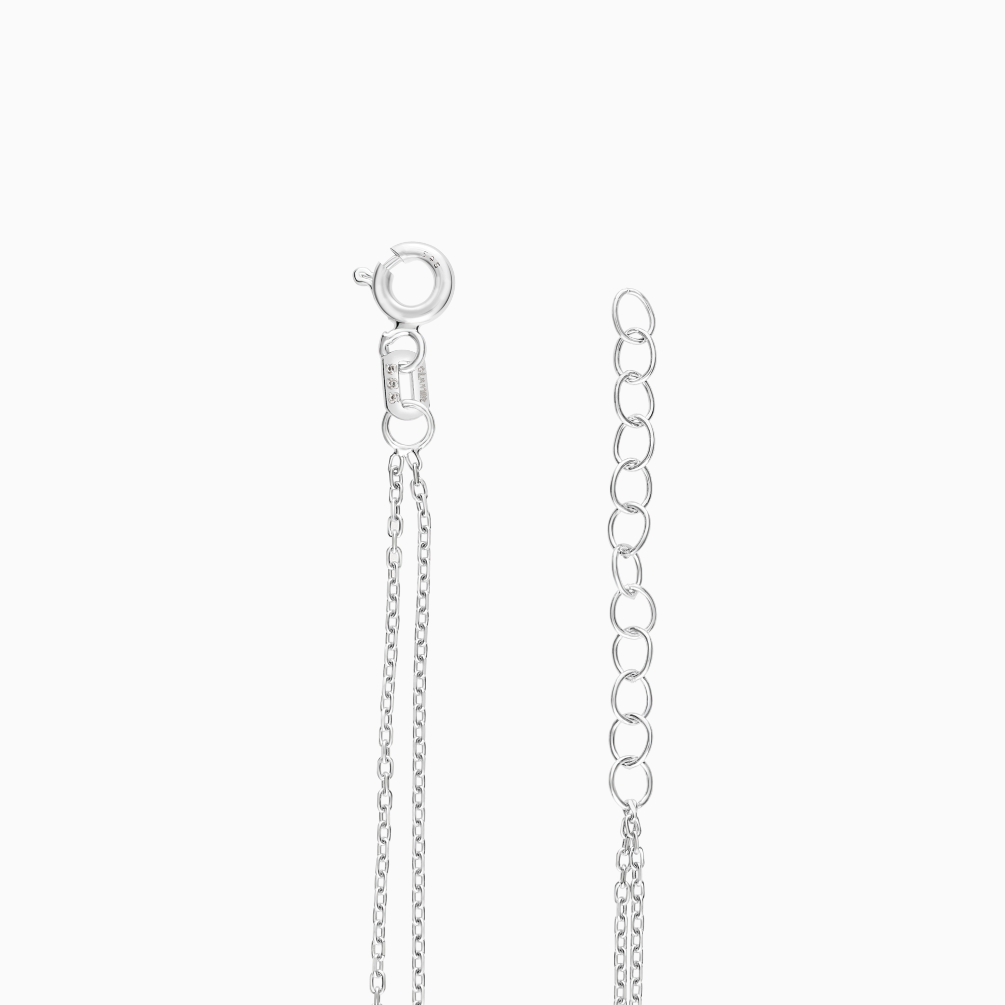 Guldarmband 0,09 ct 2,17g 14K vitguld