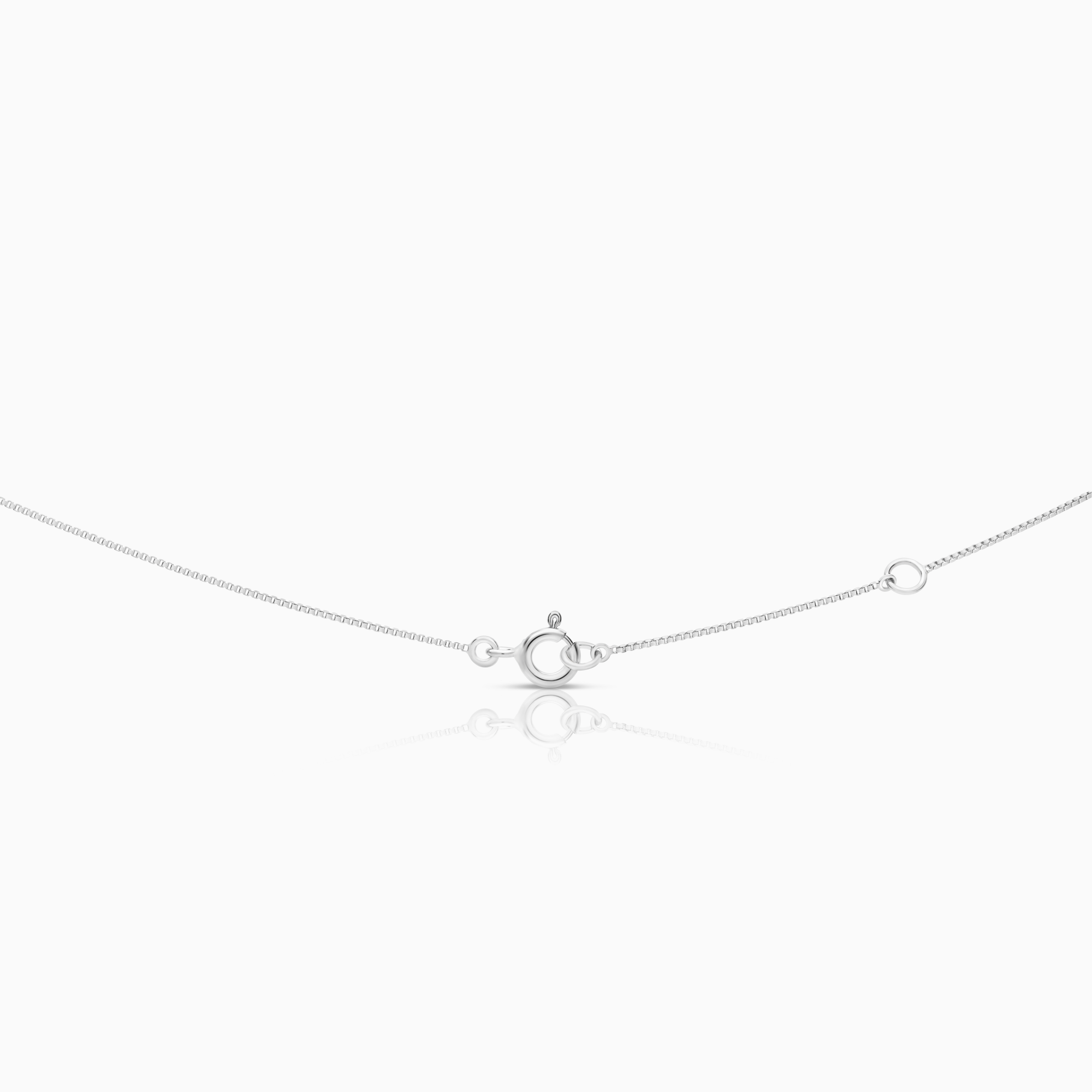 Halsband med solitärhänge 0,06ct 18K vitguld