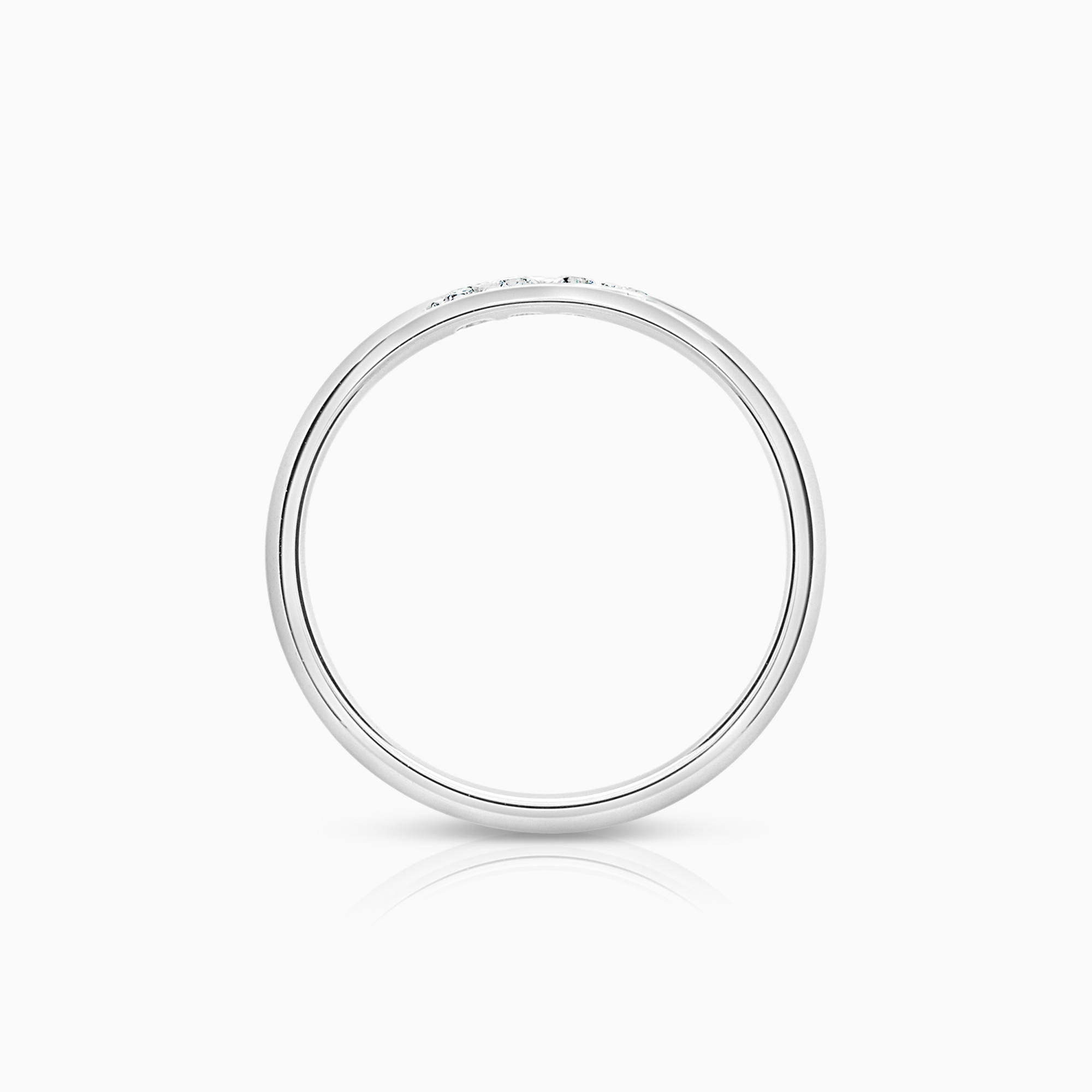 Alliansring 0,09ct 18K vitguld