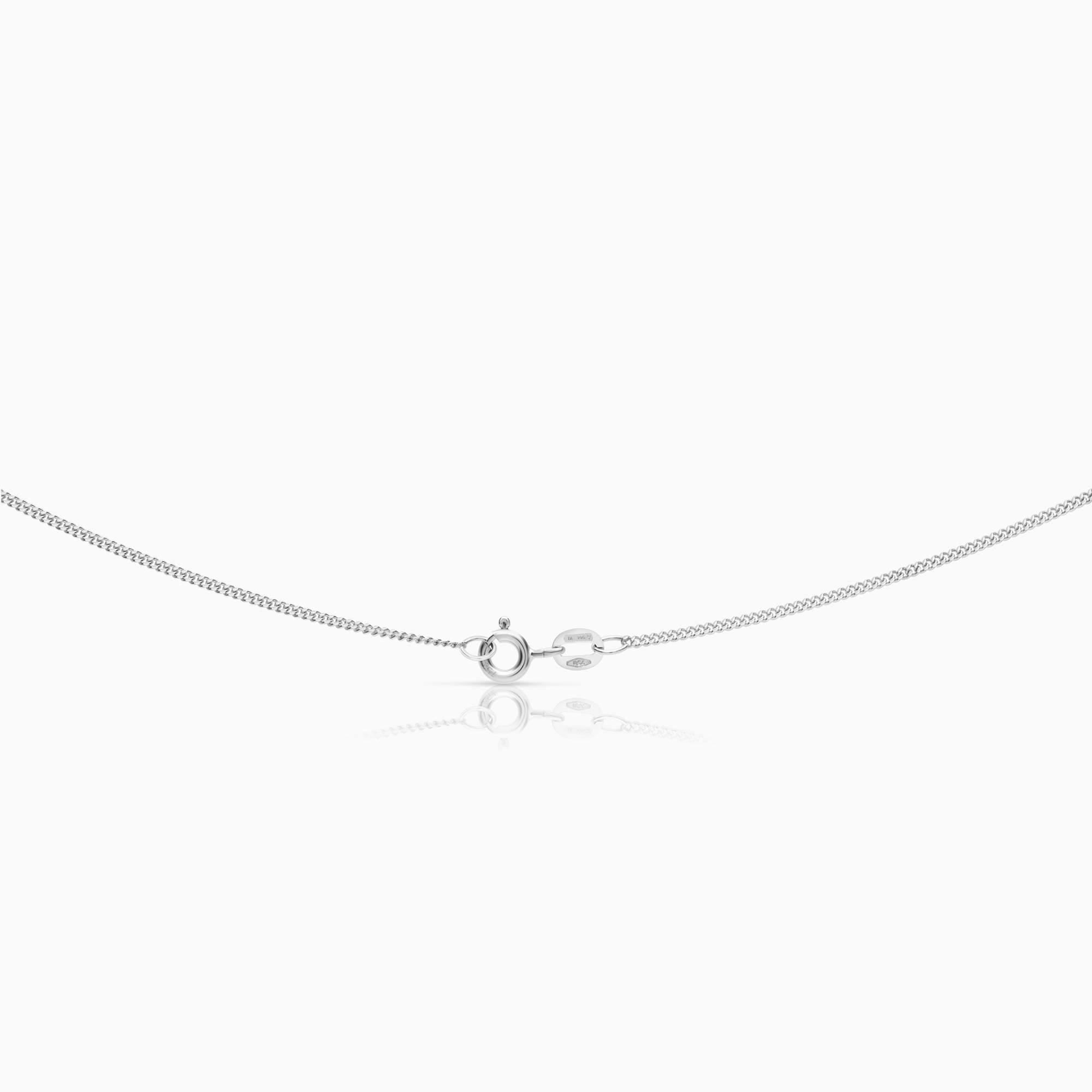Halsband med hänge 0,21 ct 3,44g 18K vitguld