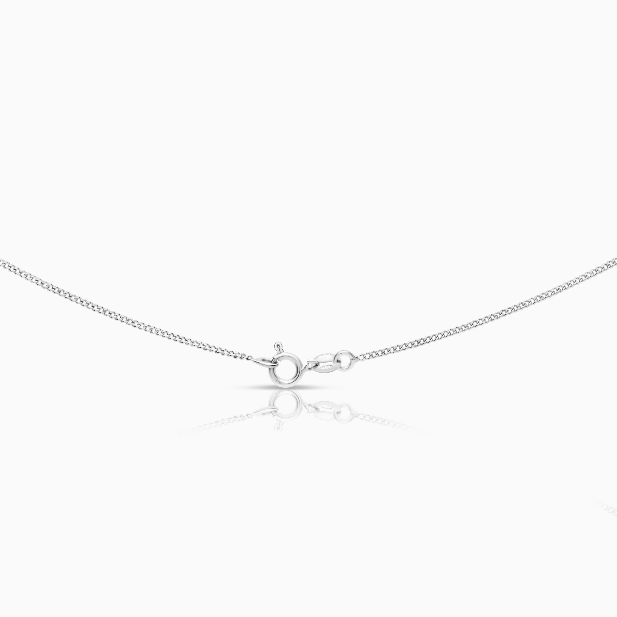 Halsband med hänge 3,69g 0,05 ct 18K vitguld