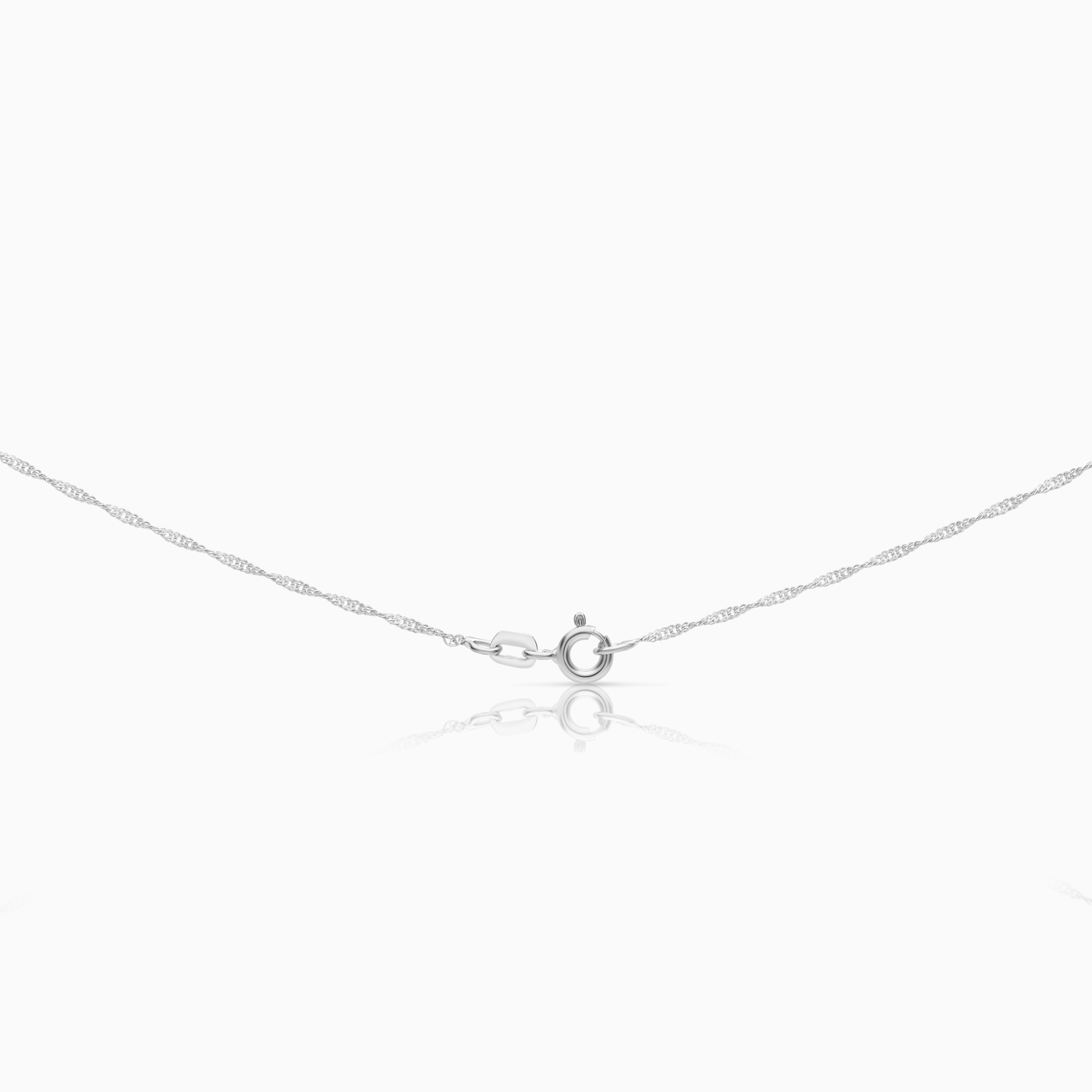 Halsband med halohänge 0,06ct 18K vitguld