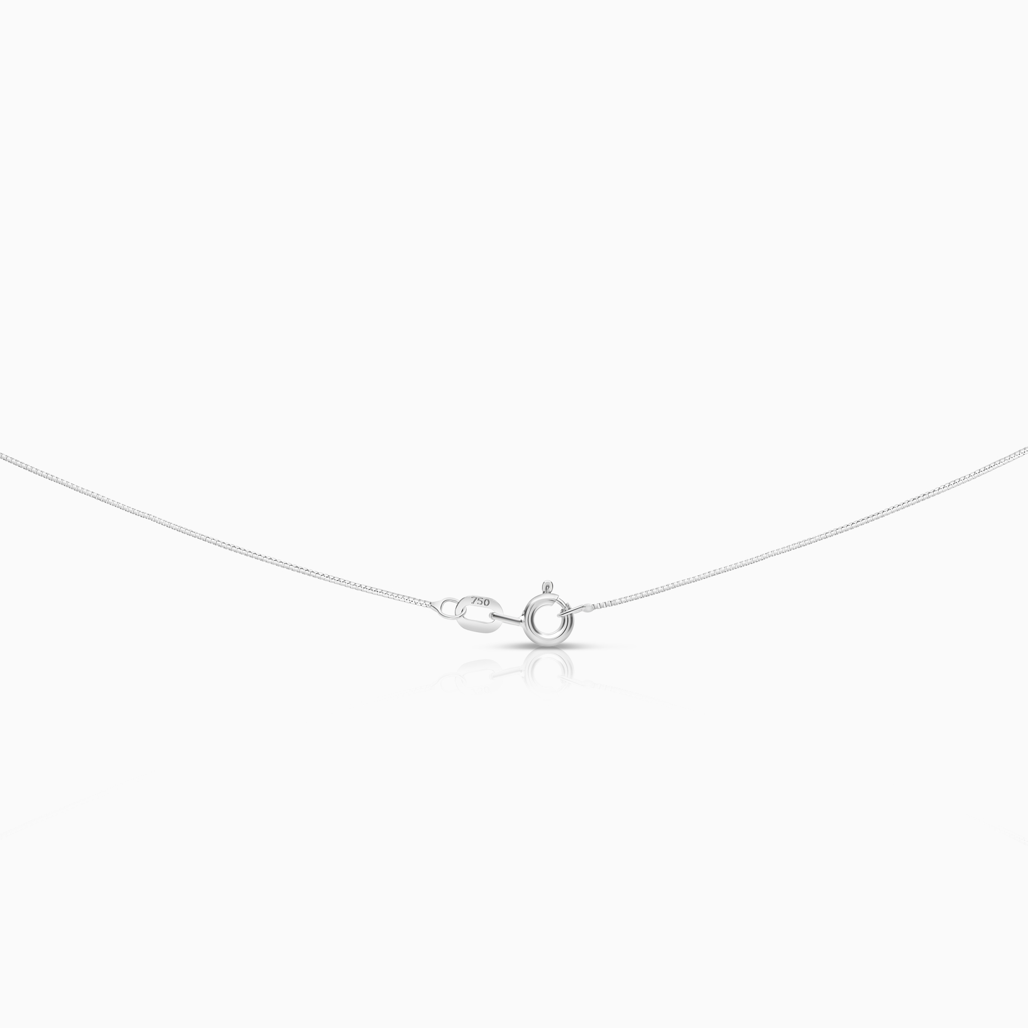 Halsband med hjärthänge 0,05ct 18K vitguld