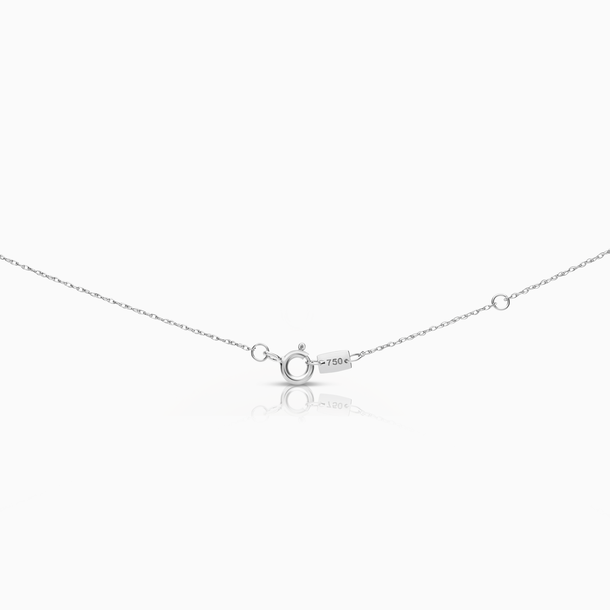 Halsband med diamanthänge 0,07ct 18K vitguld