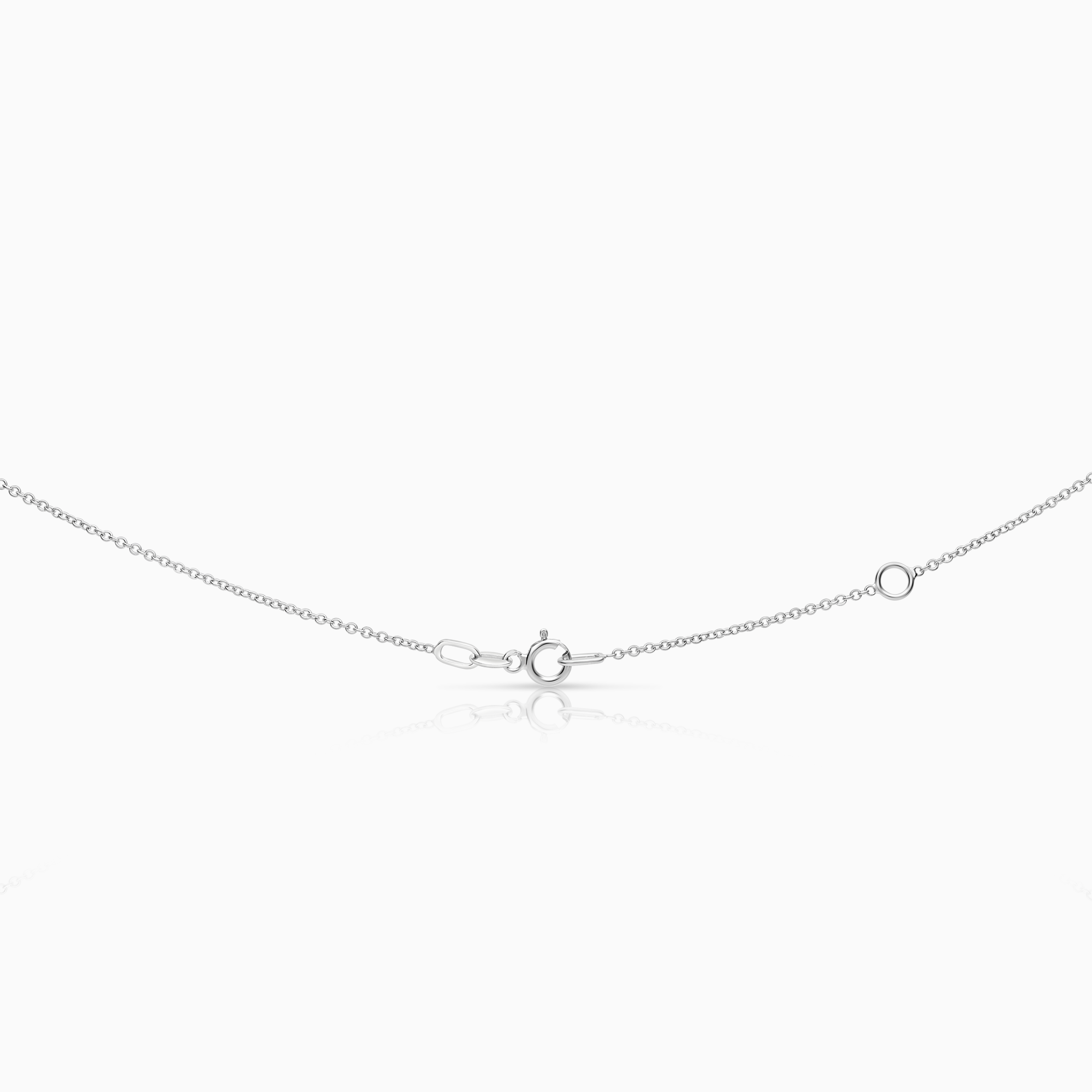 Halsband med hänge 0,50 ct 4,82g 18K vitguld