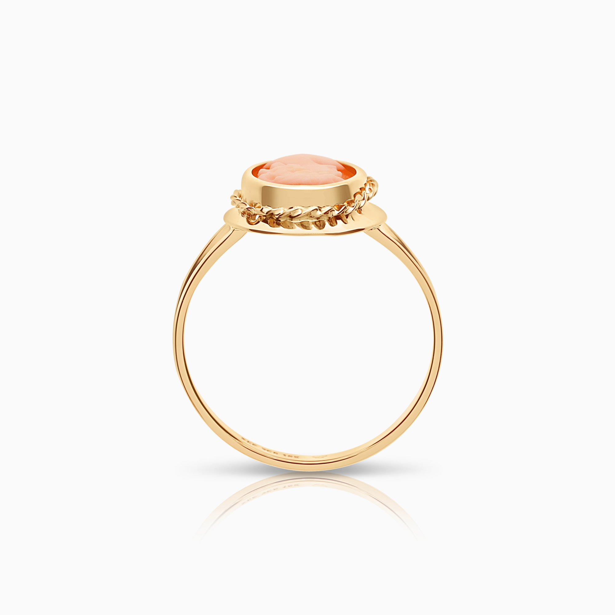 Gold ring cameo 2.07g 18K gold