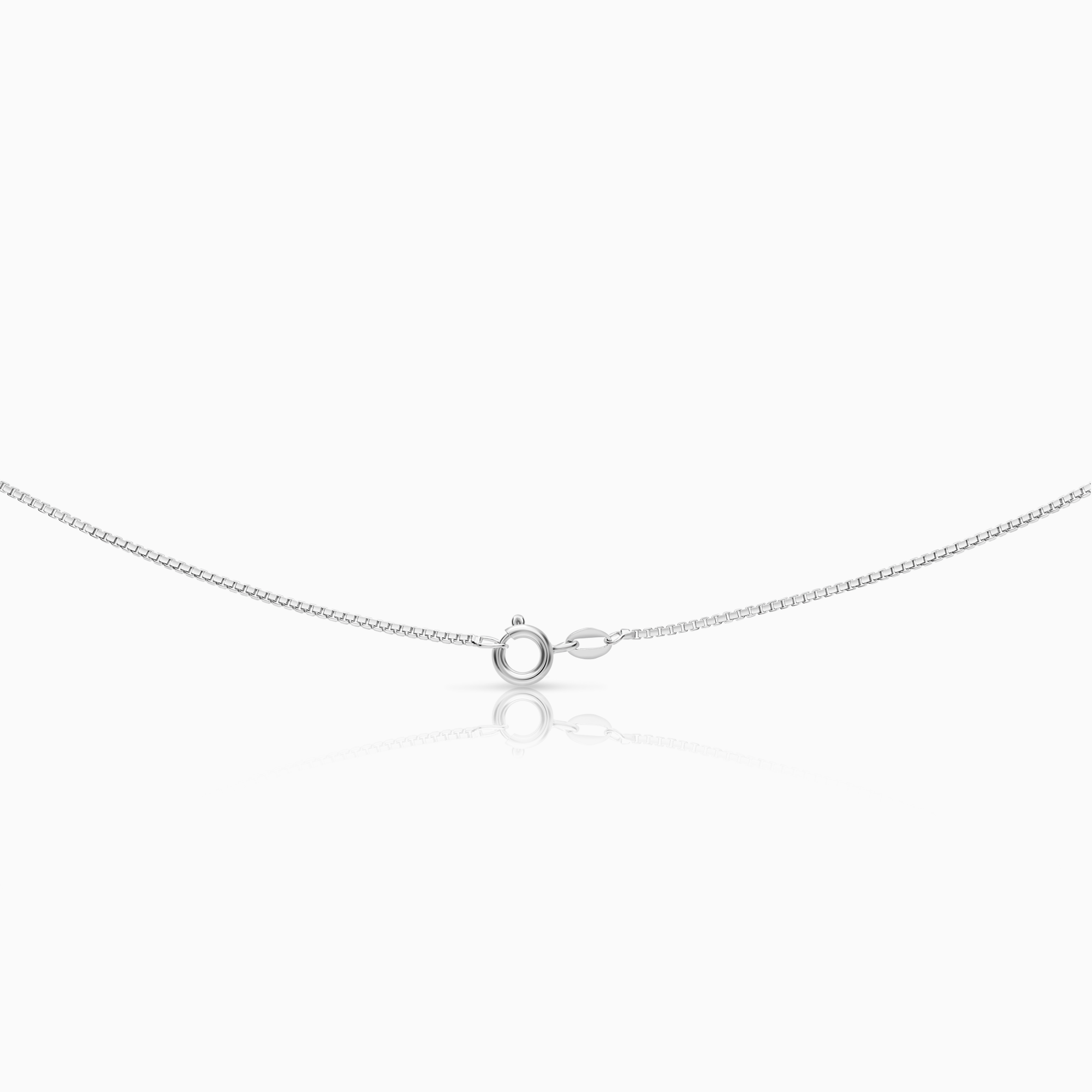 Halsband med solitärhänge 0,08ct 18K vitguld