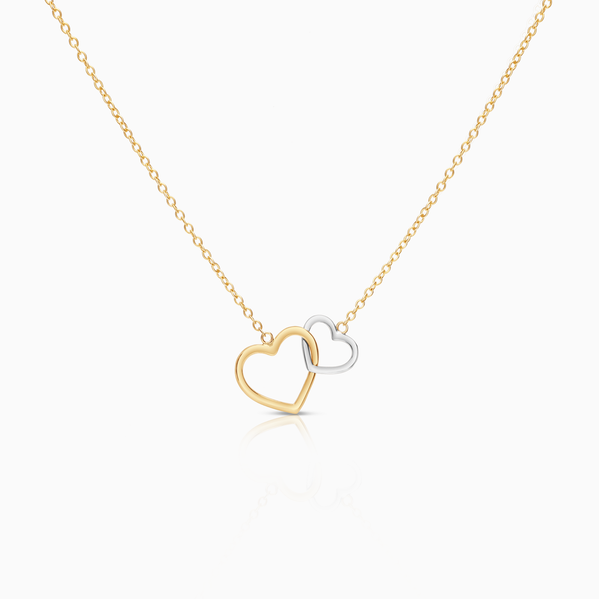 Necklace with heart pendant 2.78g 18K gold