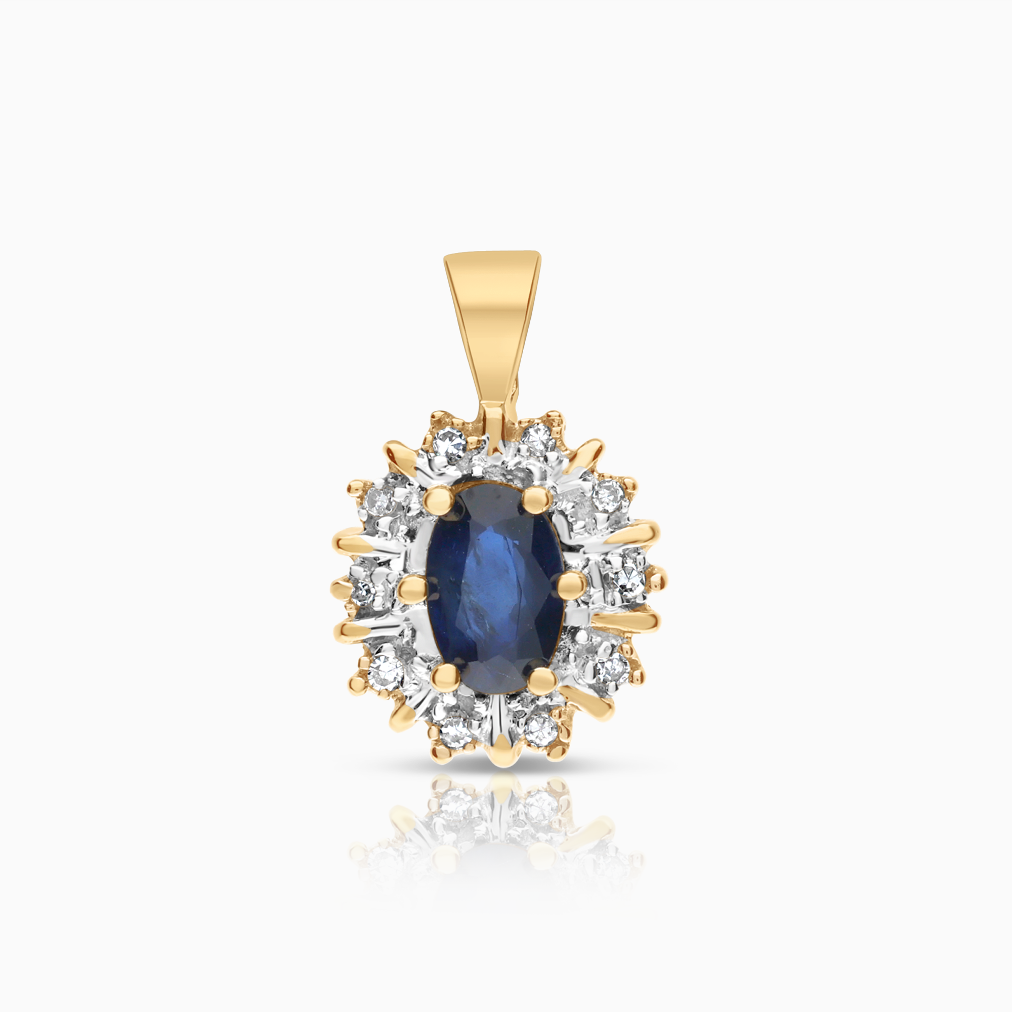 Karmosé hängsmycke 0,05ct 18K guld