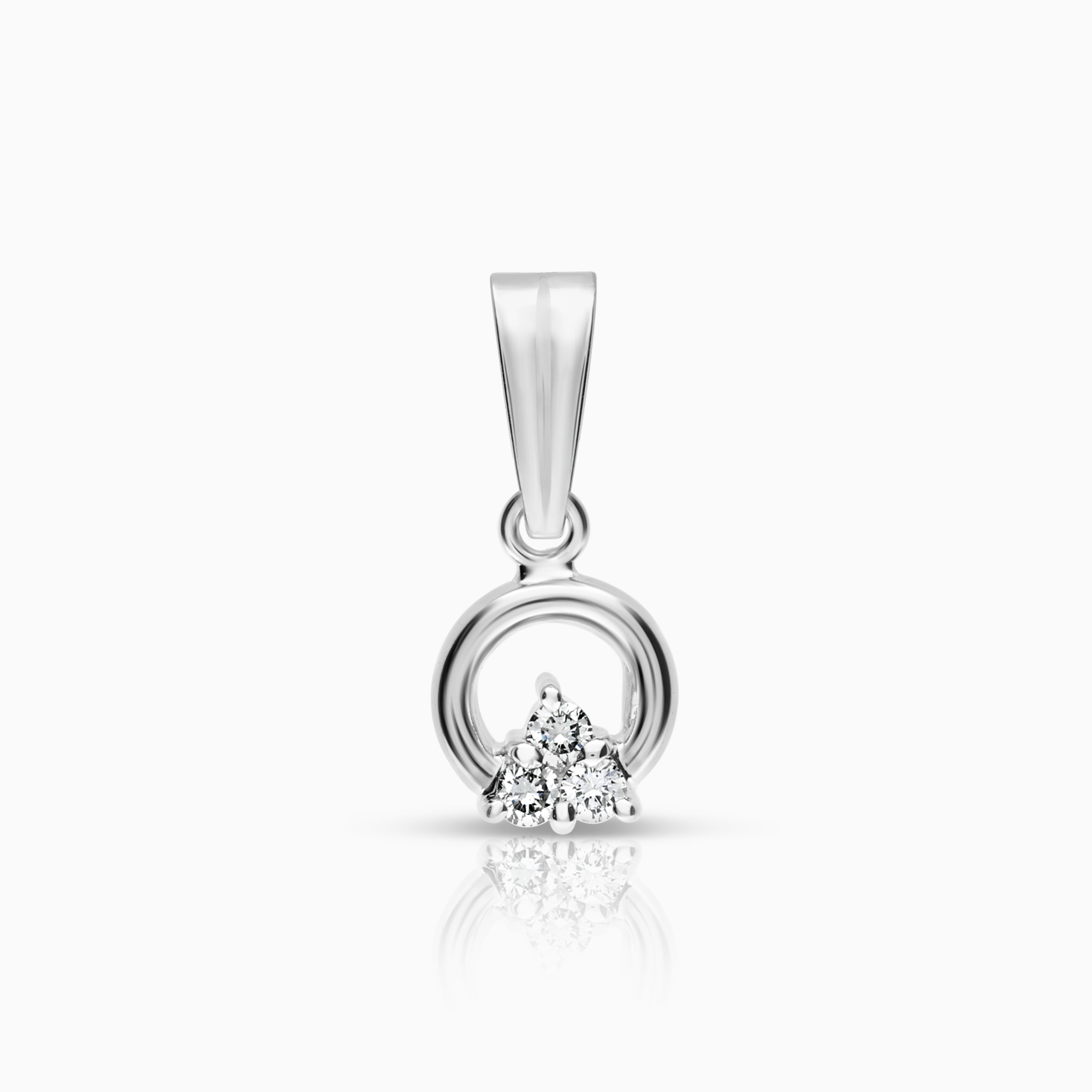 Diamanthänge 0,06ct 14K vitguld