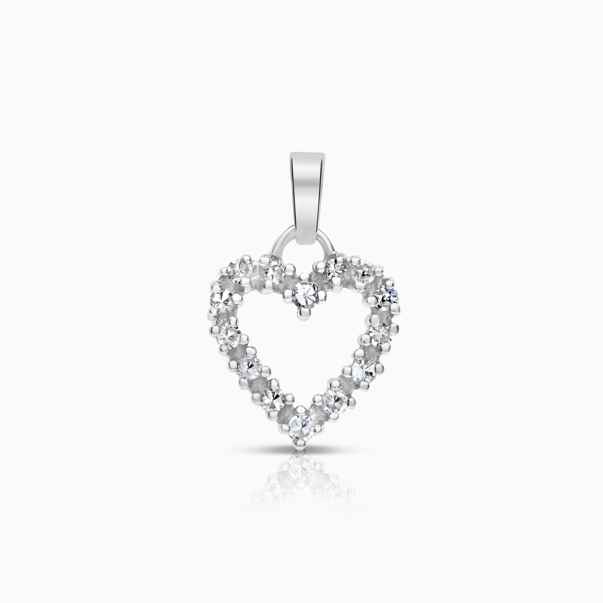 Diamanthänge hjärta 0,21ct 18K vitguld