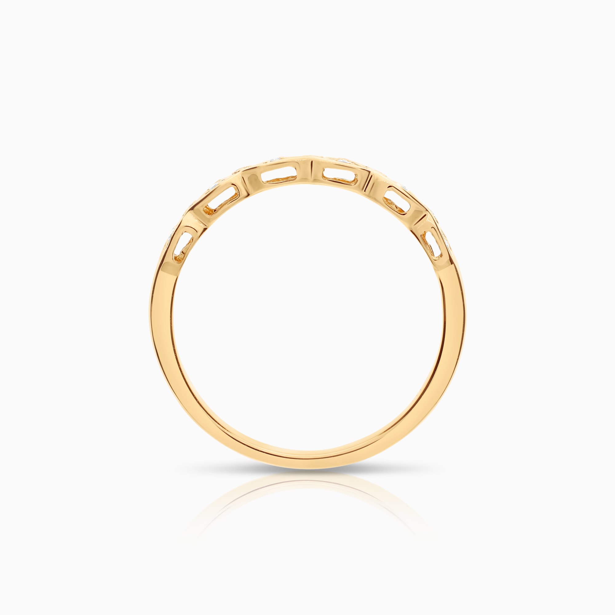 Diamantring 0,05ct 14K guld