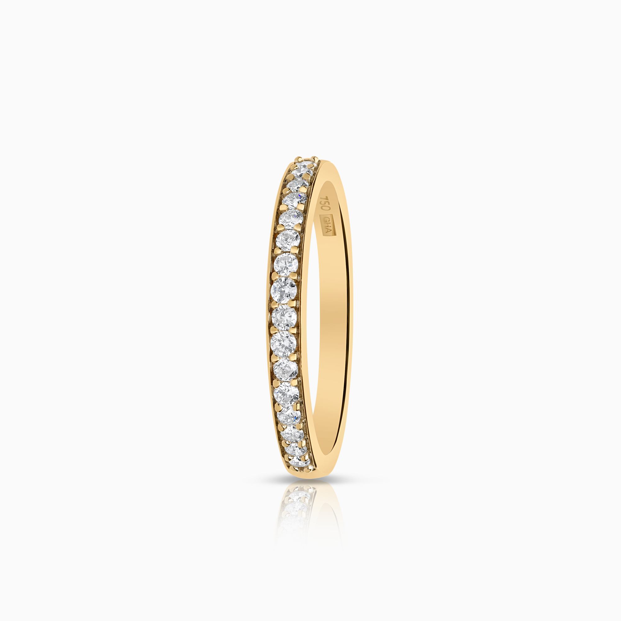 Alliansring 0,21ct 18K guld