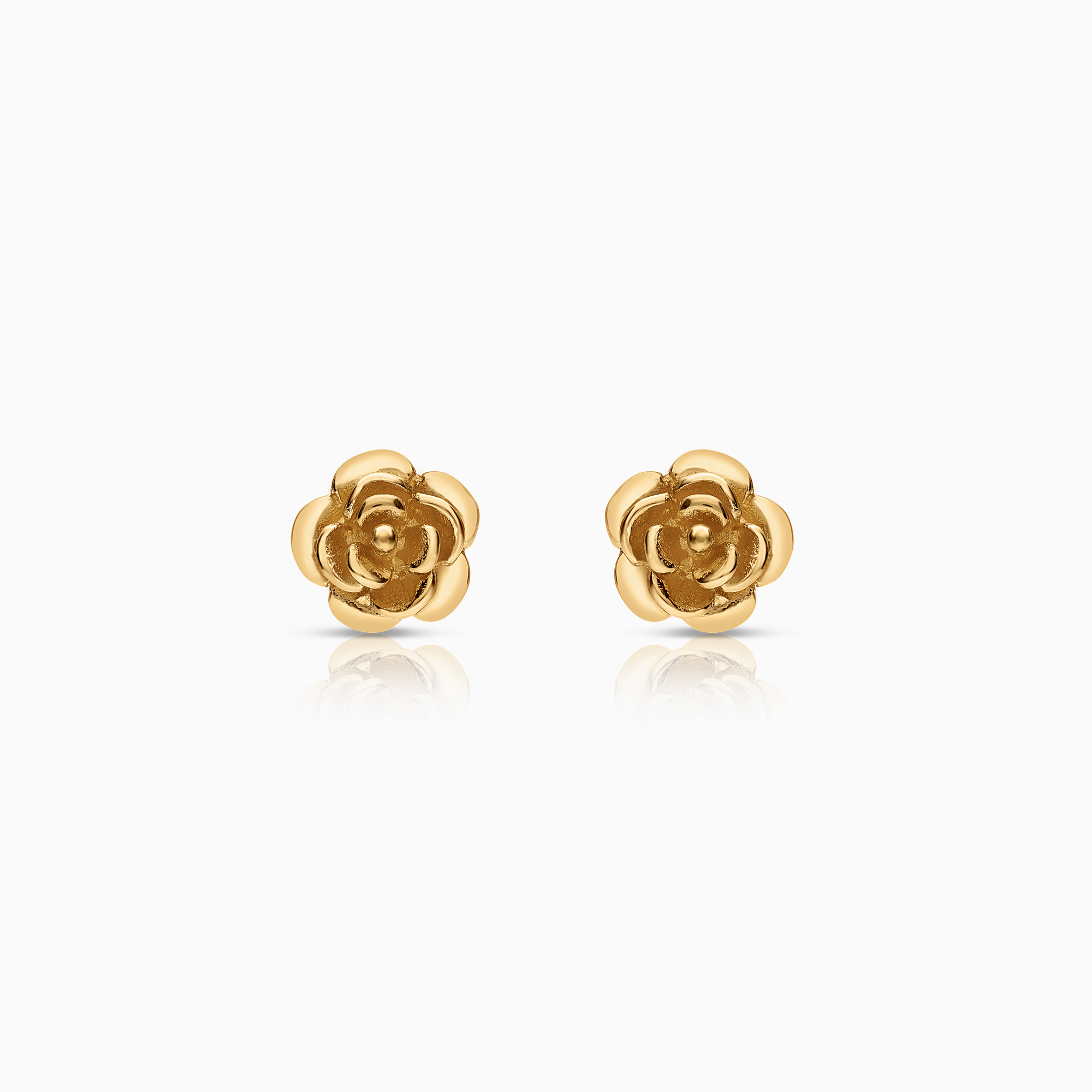 Guldörhängen ros 2,85g 18K guld