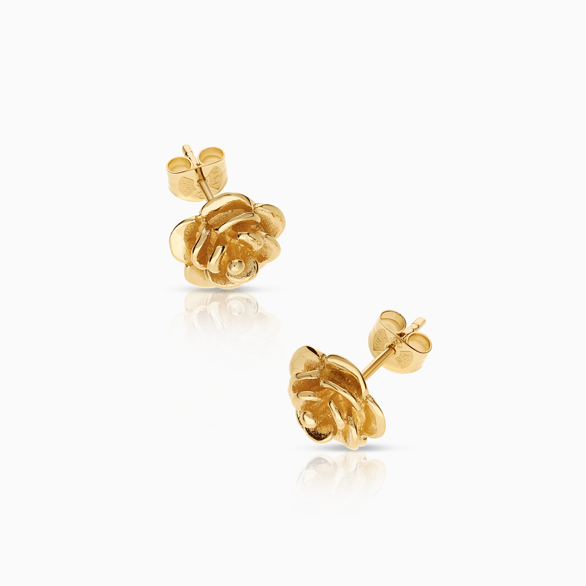 Guldörhängen ros 2,85g 18K guld