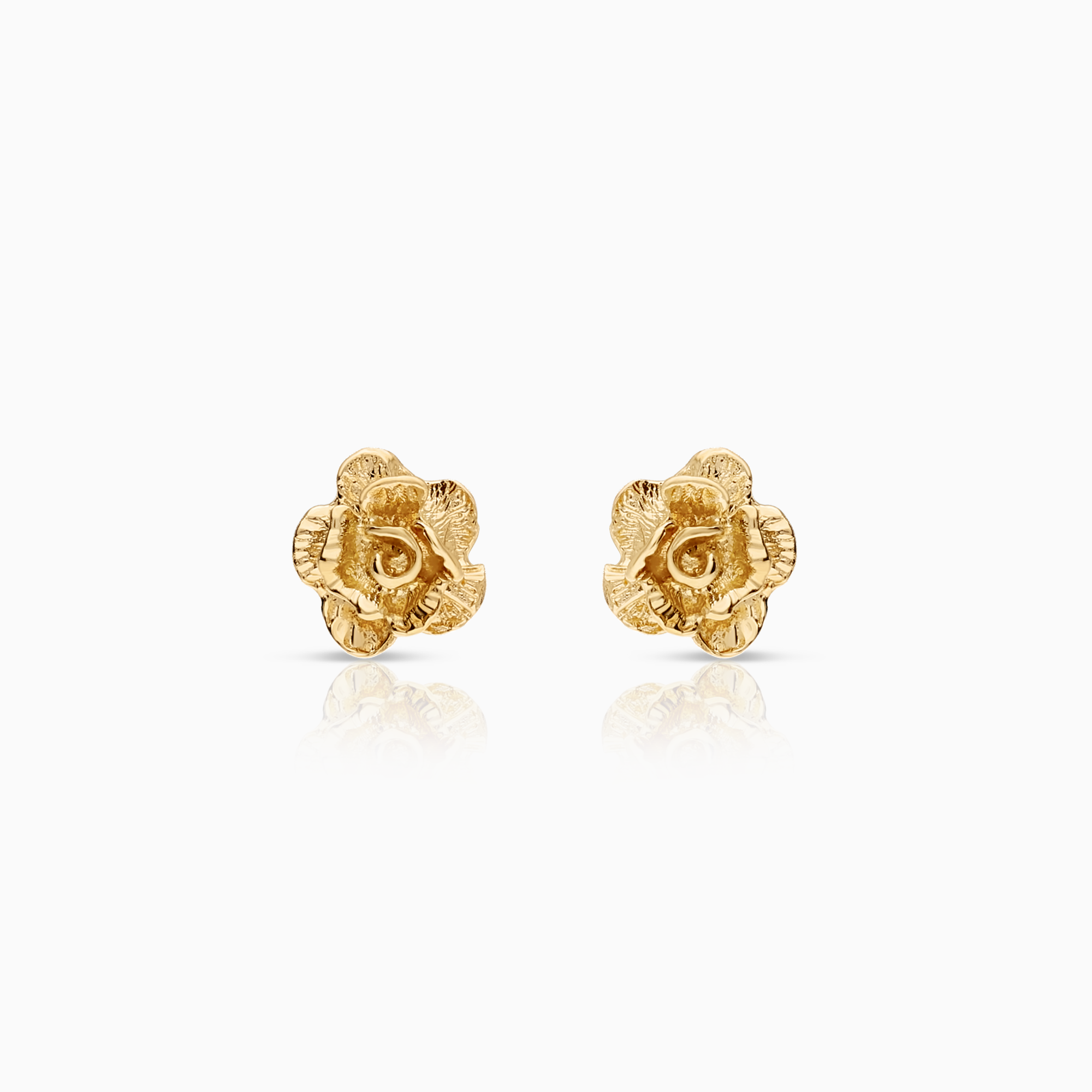 Guldörhängen ros 0,84g 14K guld