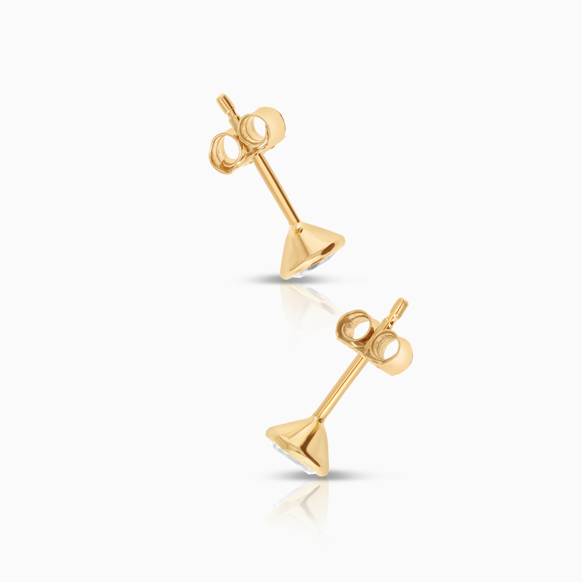 Solitärörhängen Cubic Zirconia 0,65g 18K guld