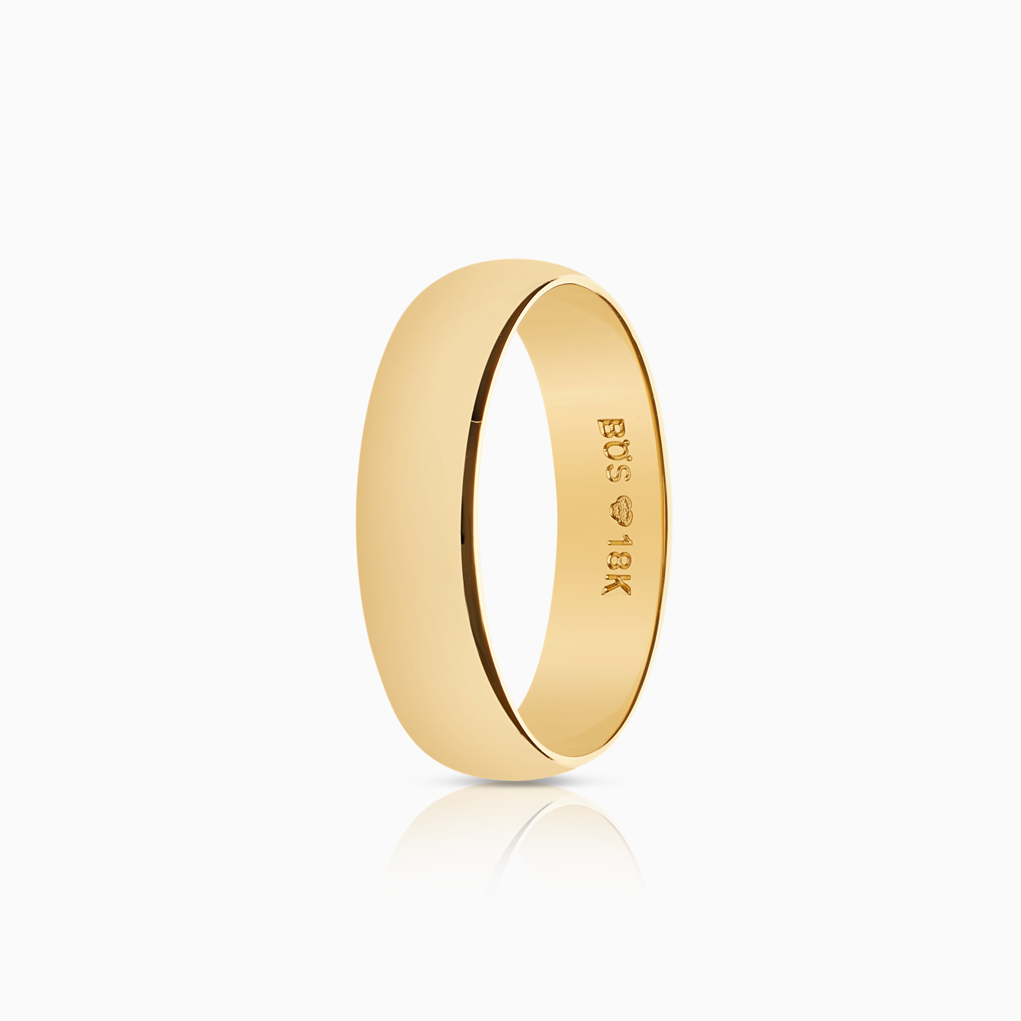 Slät ring 3,90g 18K guld.