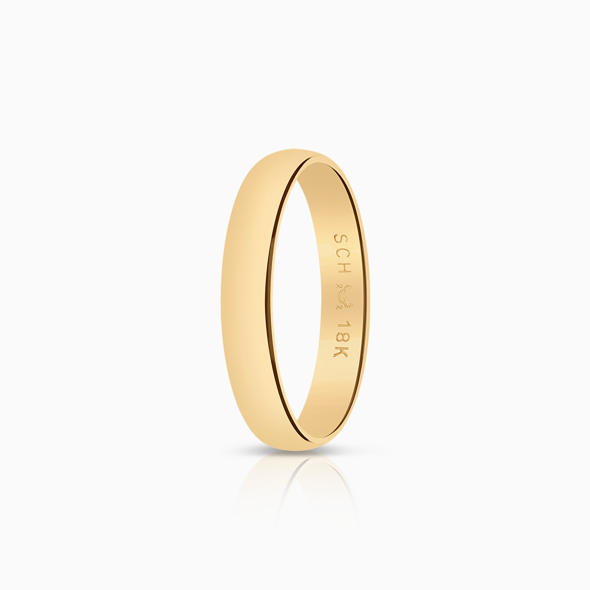 Slät ring 2,38g 18K guld.