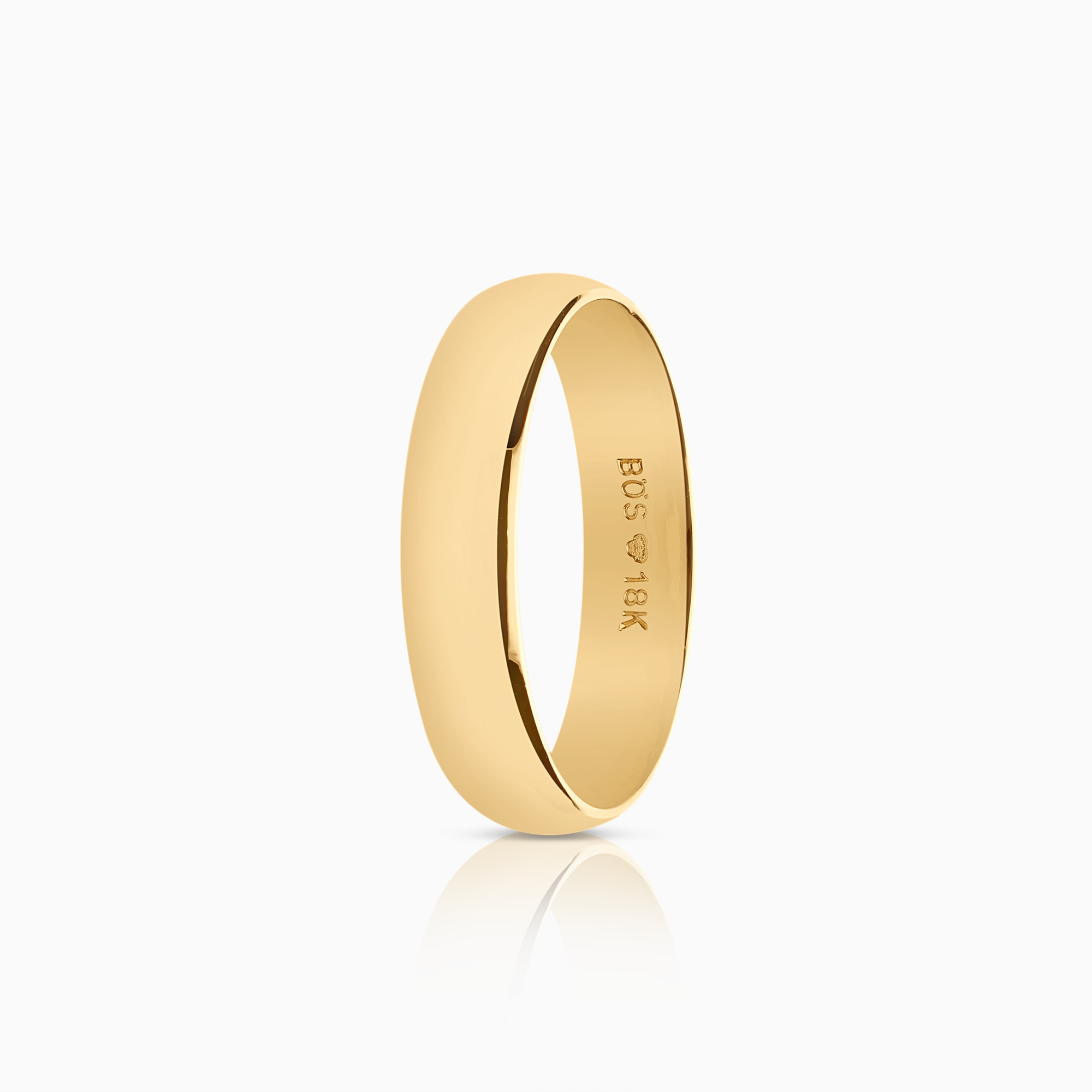Slät ring 4,94g 18K guld.