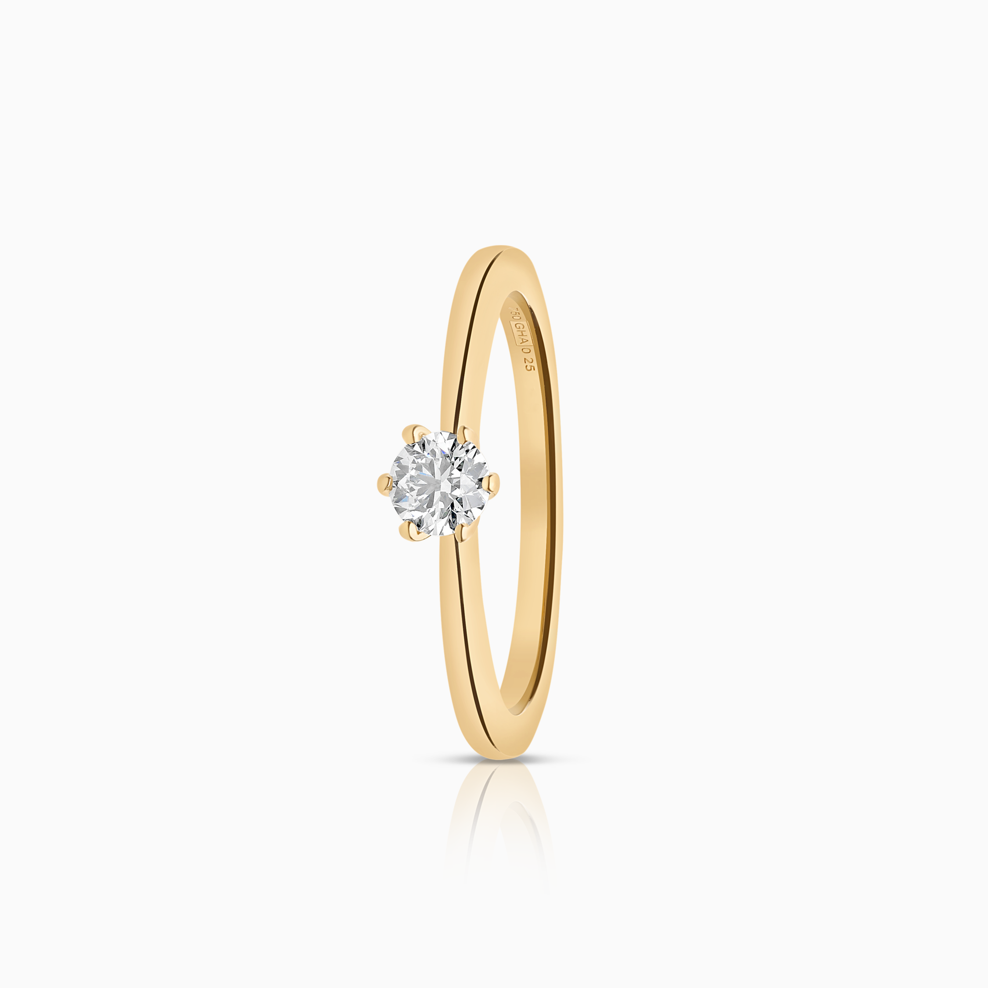 Solitärring 0,25ct 18K guld