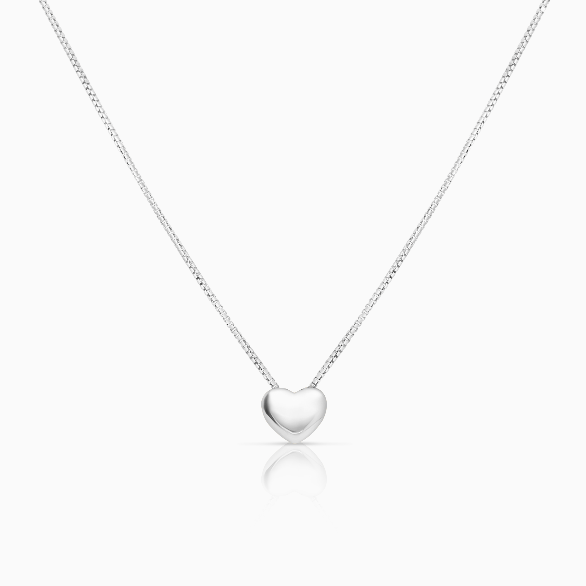 Halsband hjärta 3,68g 18K vitguld