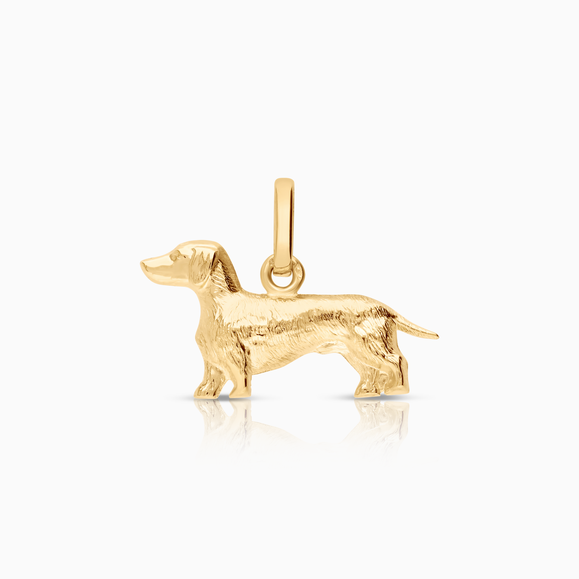 Hänge hund 1,30g 18K guld