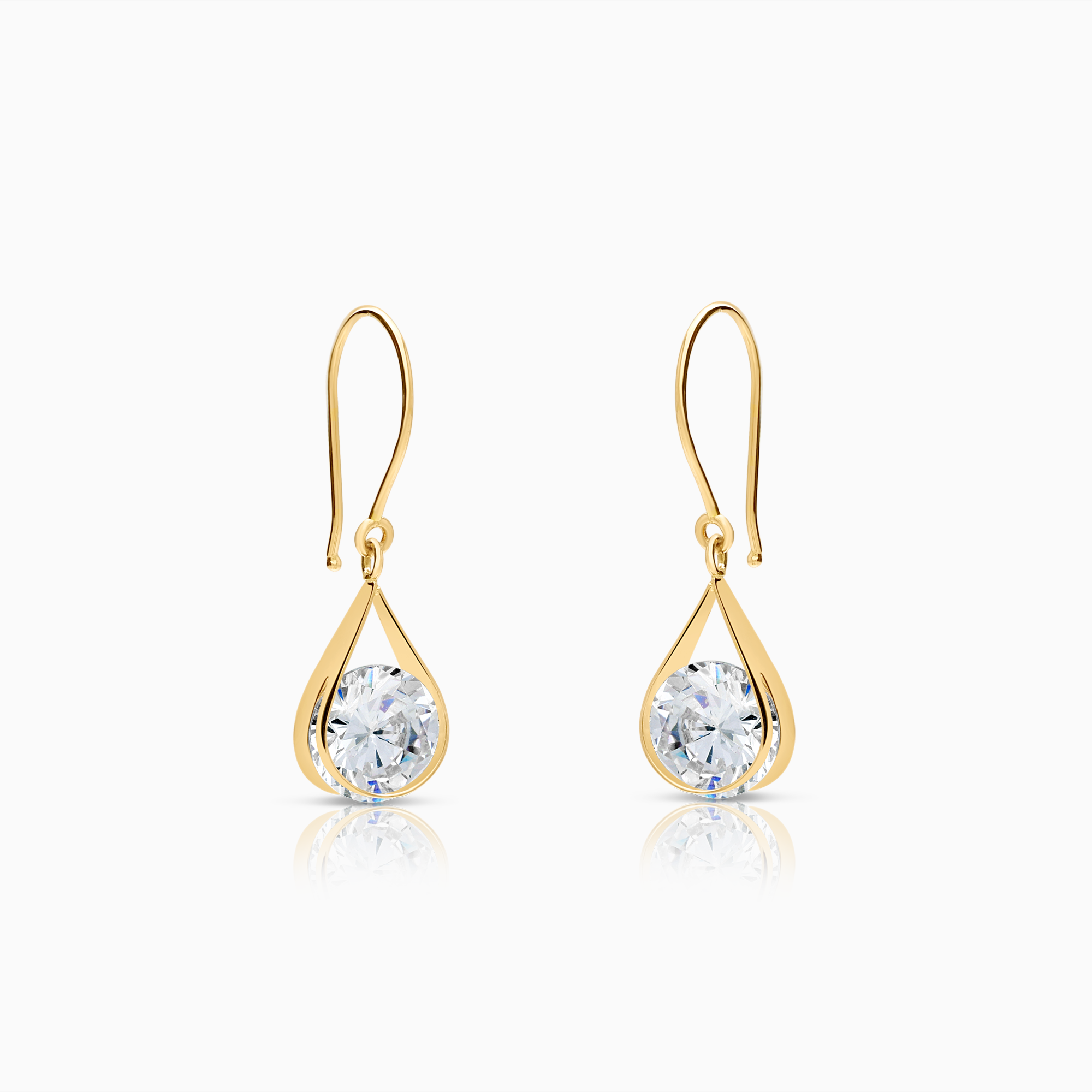 Guldörhängen cubic 1,80g 18K guld
