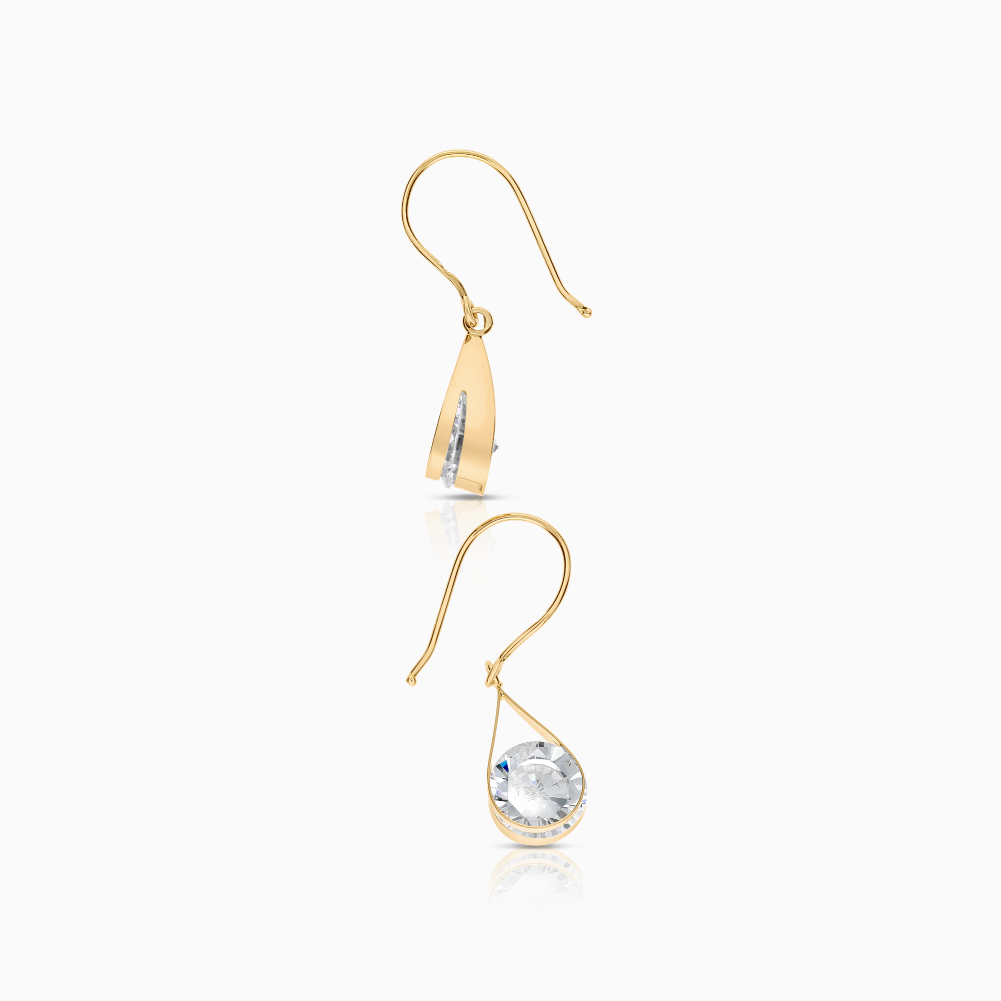 Guldörhängen cubic 1,80g 18K guld