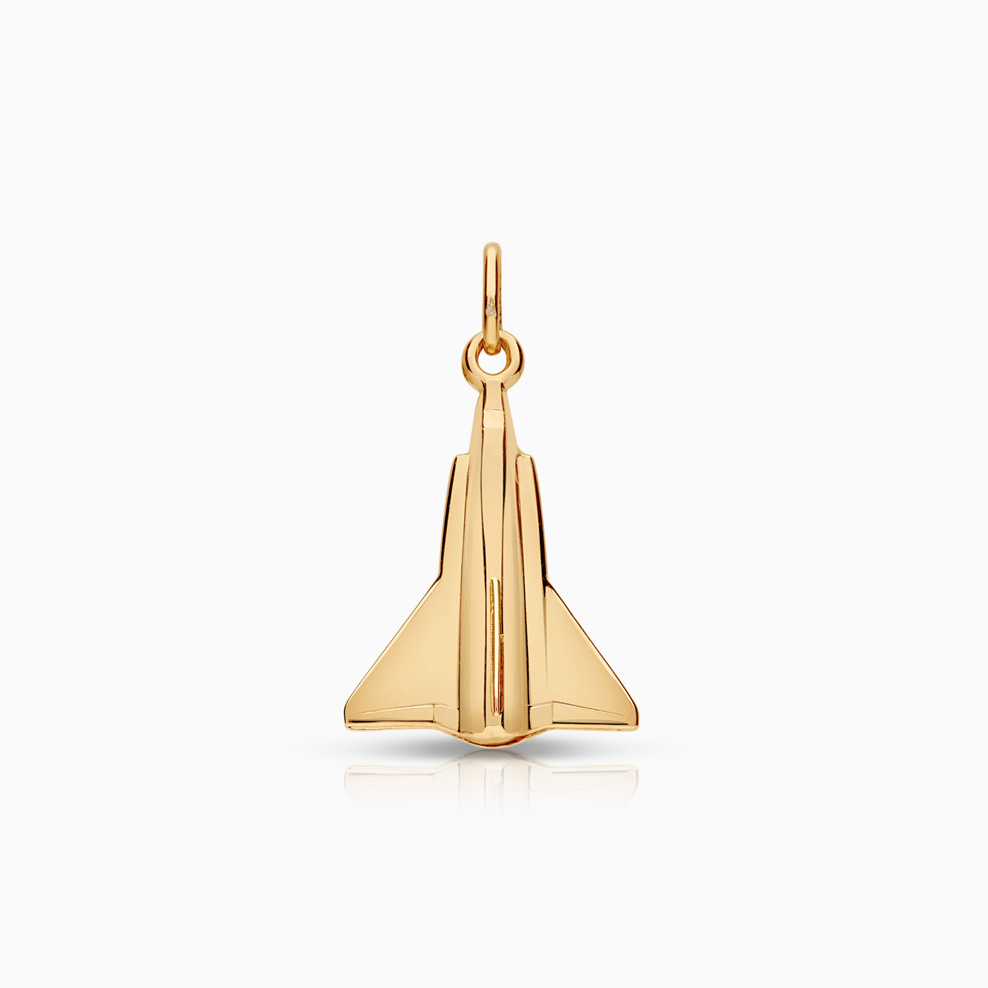 Hängsmycke flygplan 0,86g 18K guld.