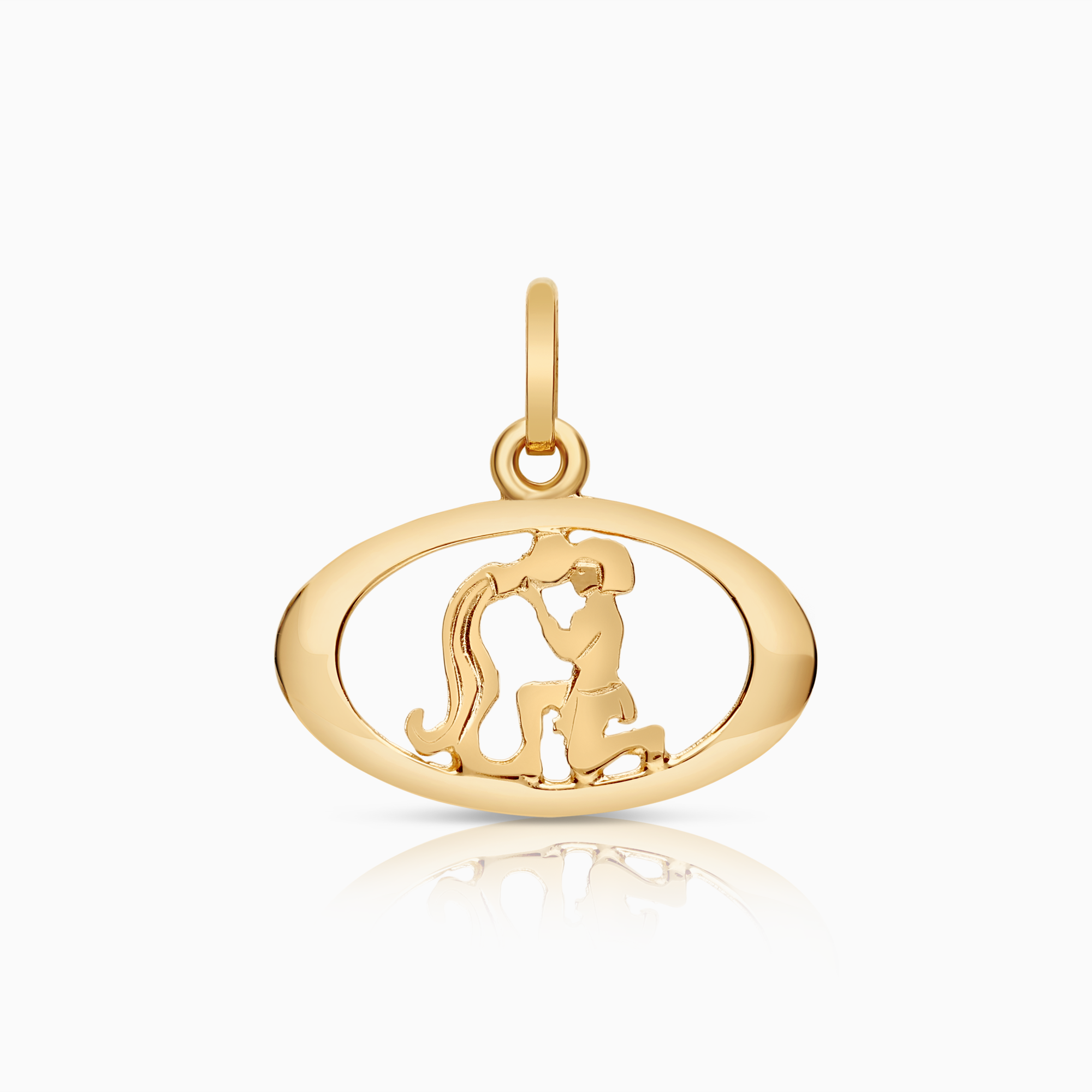 Zodiac sign pendant 0.84g 18K gold.