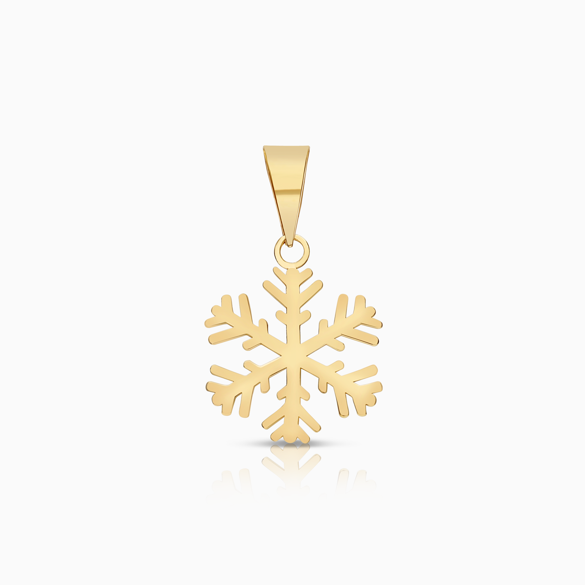 Hängsmycke snöflinga 0,33g 18K guld