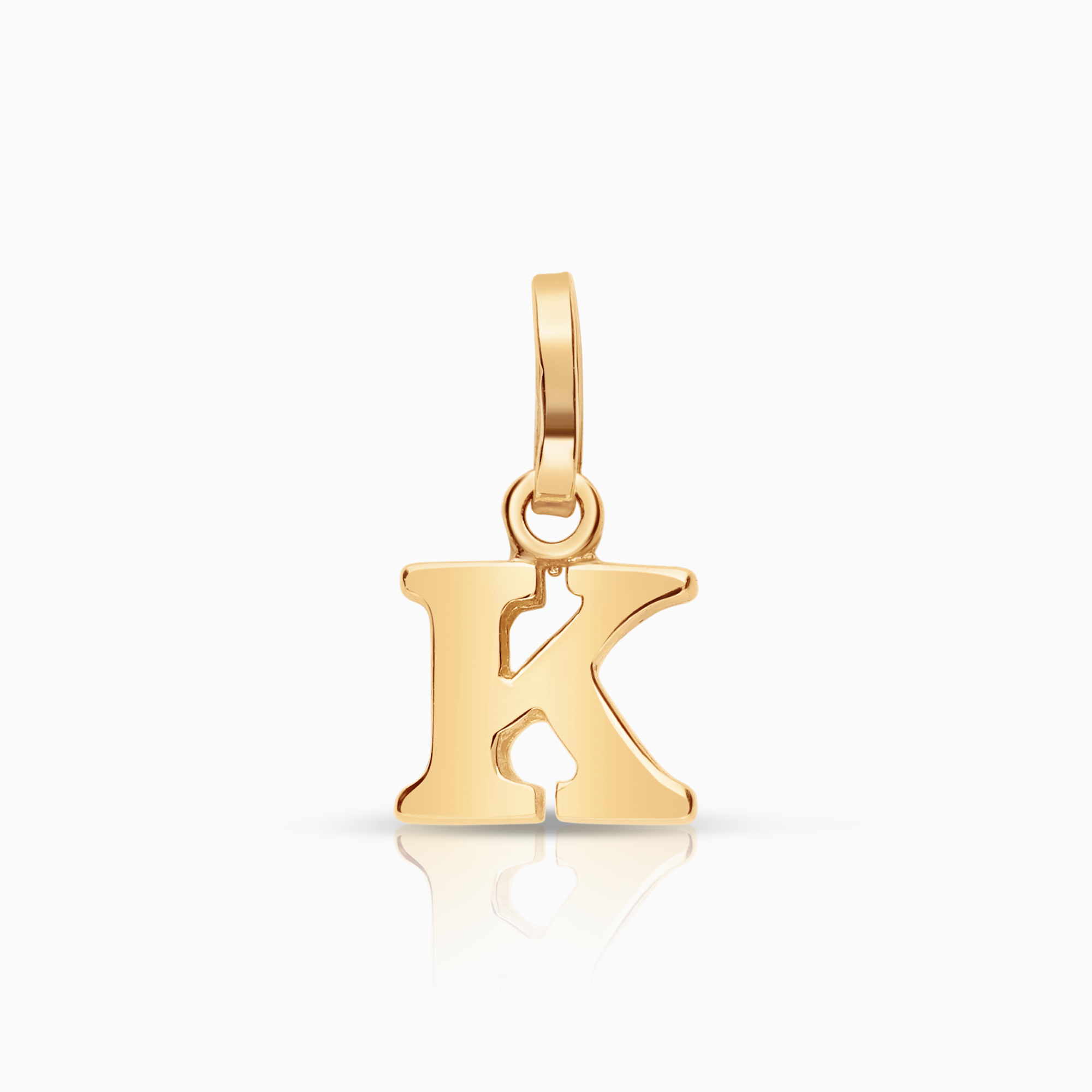 Hängsmycke bokstav K 0,45g 18K guld.