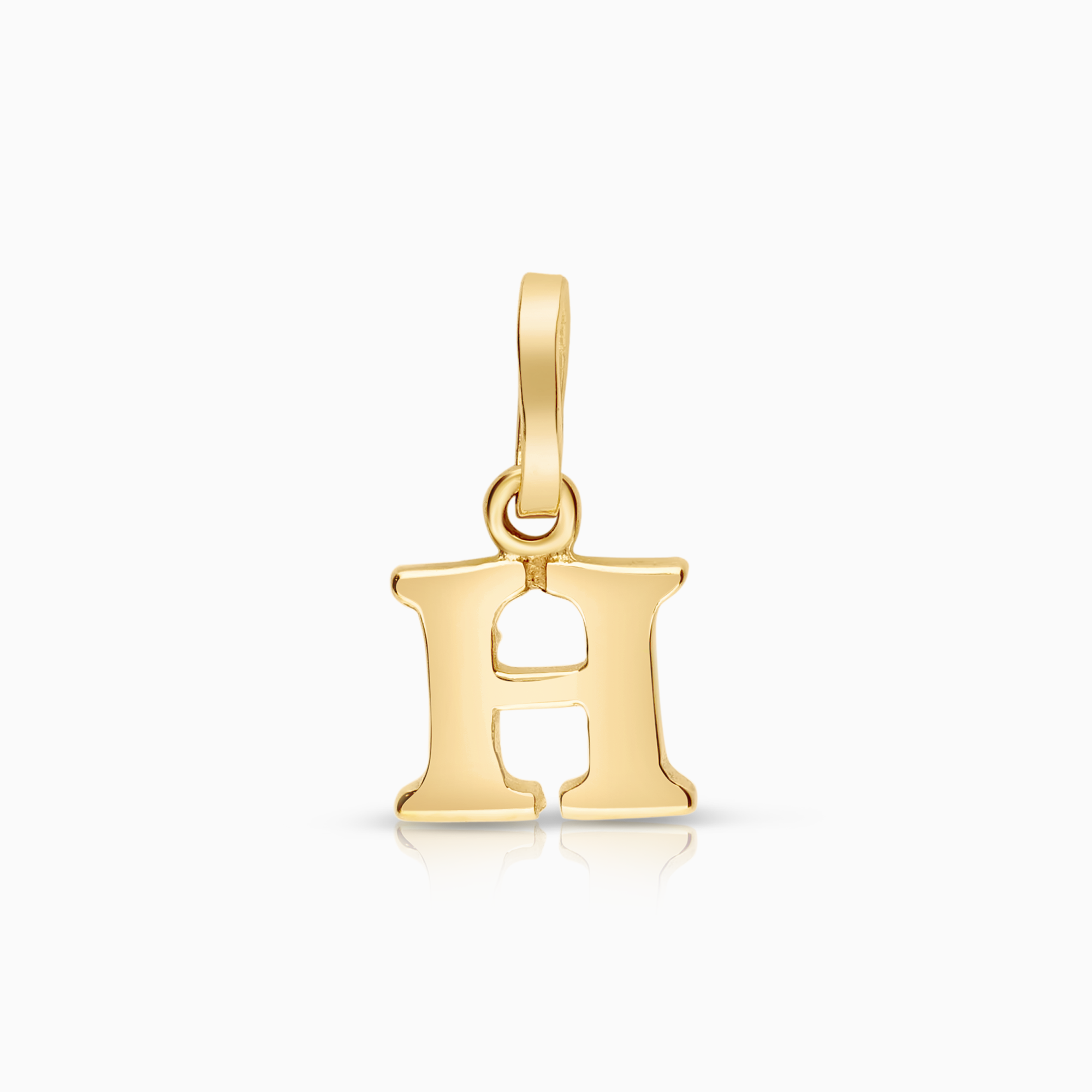 Letter pendant H 0.44g 18K gold