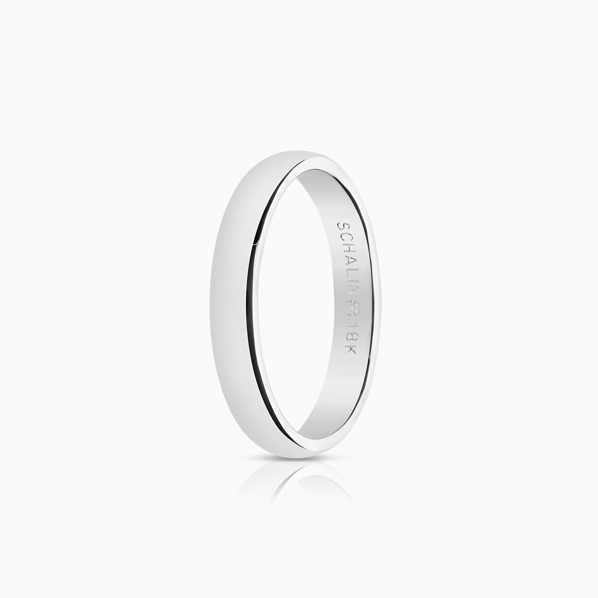Smooth ring 4.33g 18K white gold