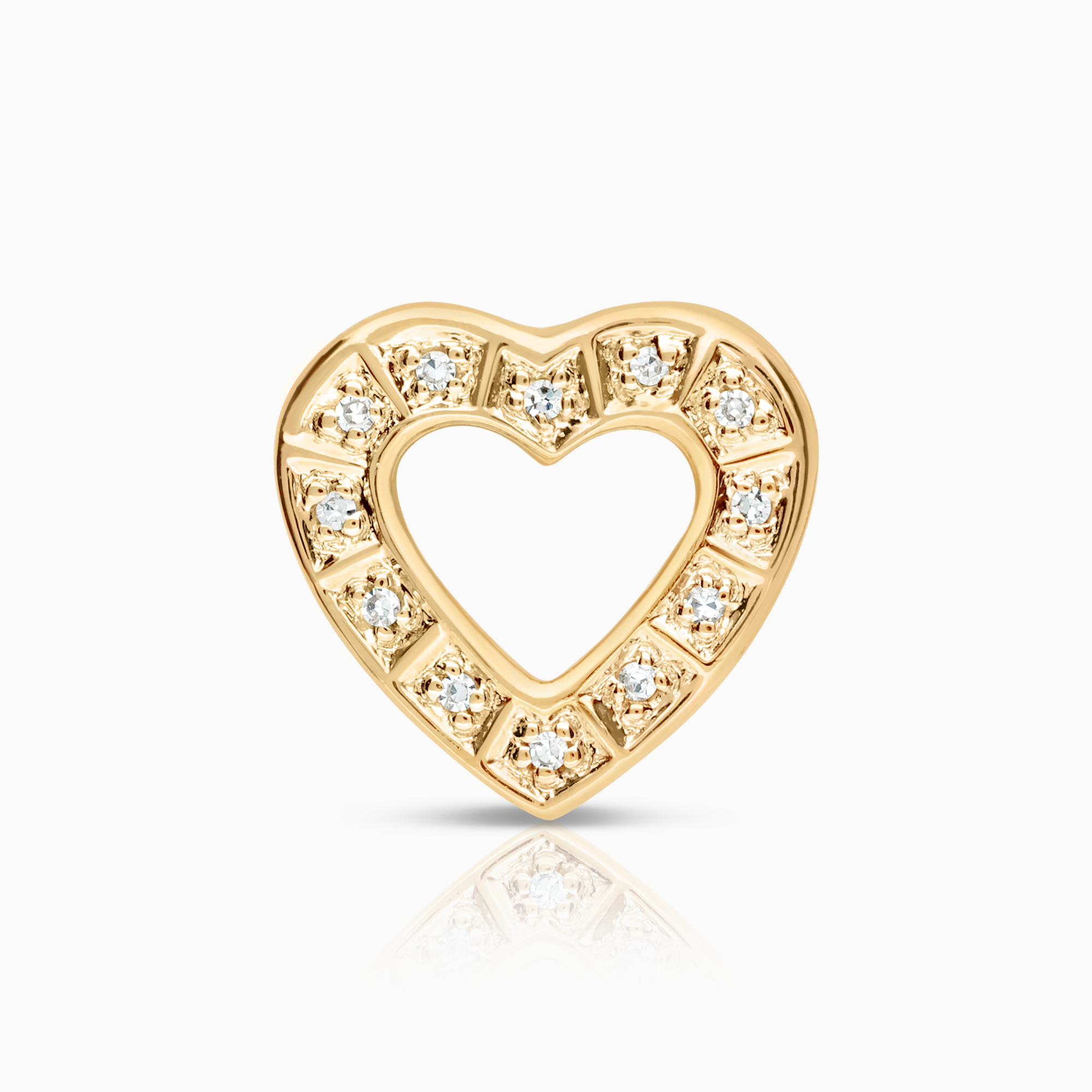 Diamanthänge hjärta 0,02ct 18K guld