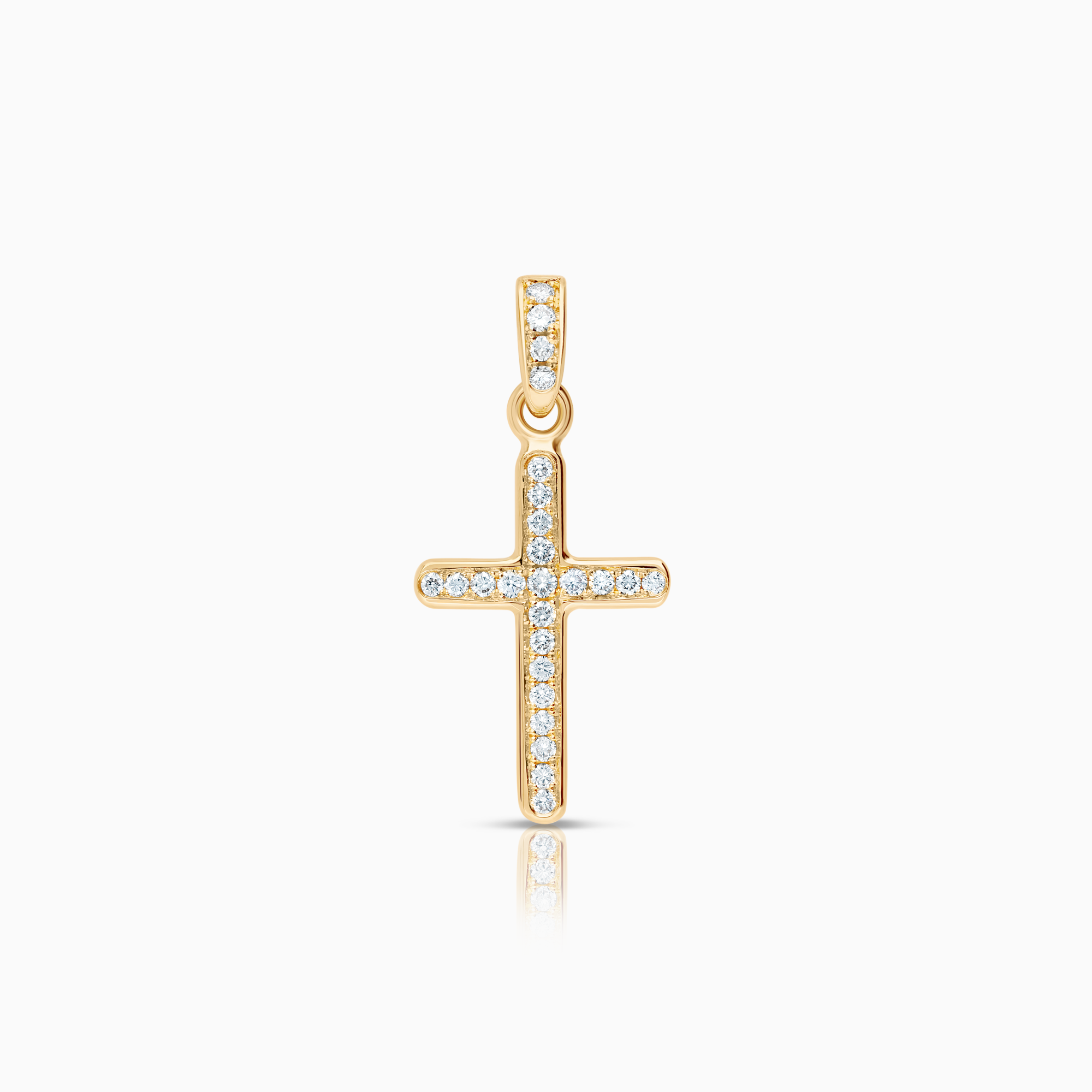 Korshänge 0,37ct 18K guld